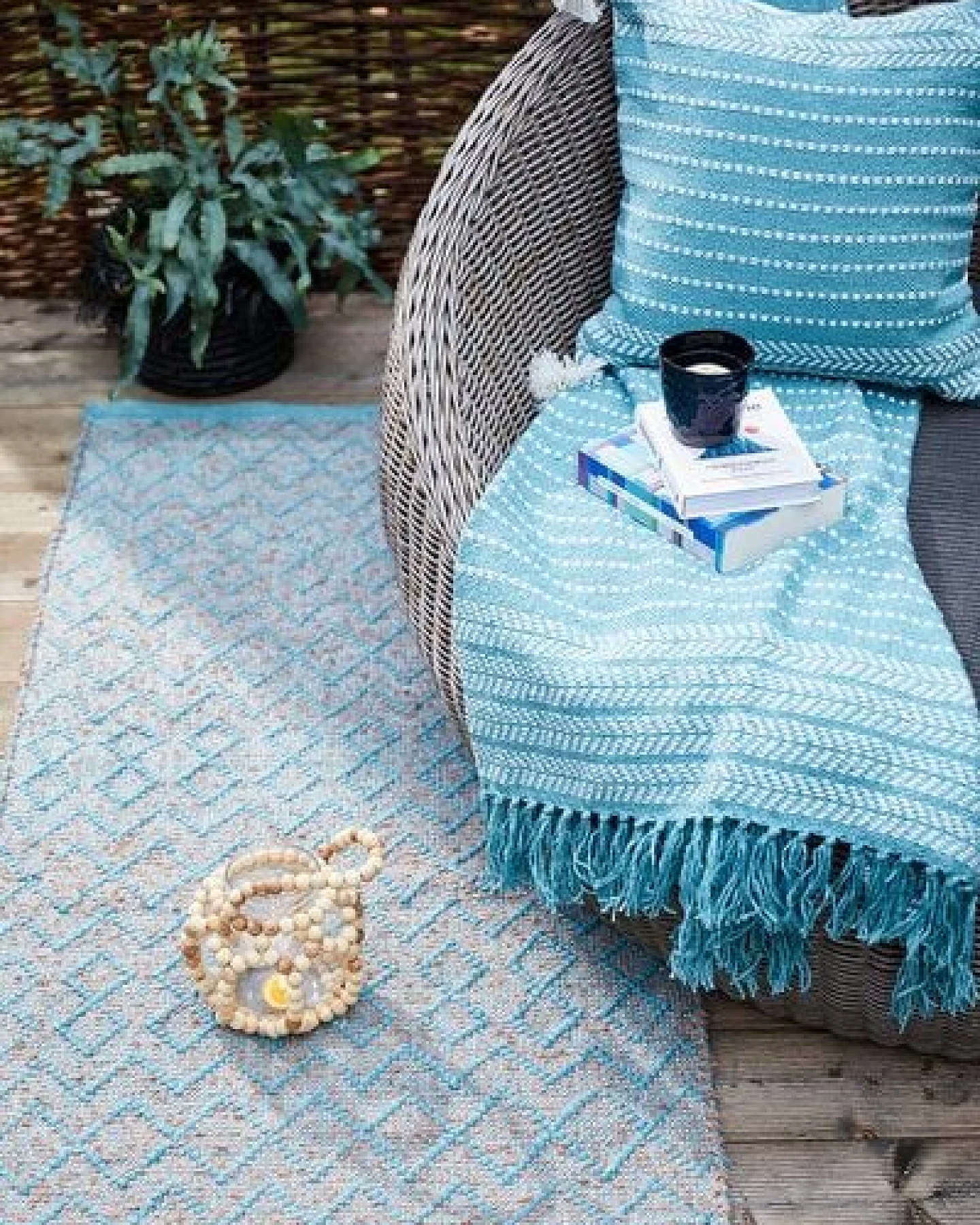 liv interior Recycelter In-/Outdoor Teppich BOUCLÉ – Ansicht 3