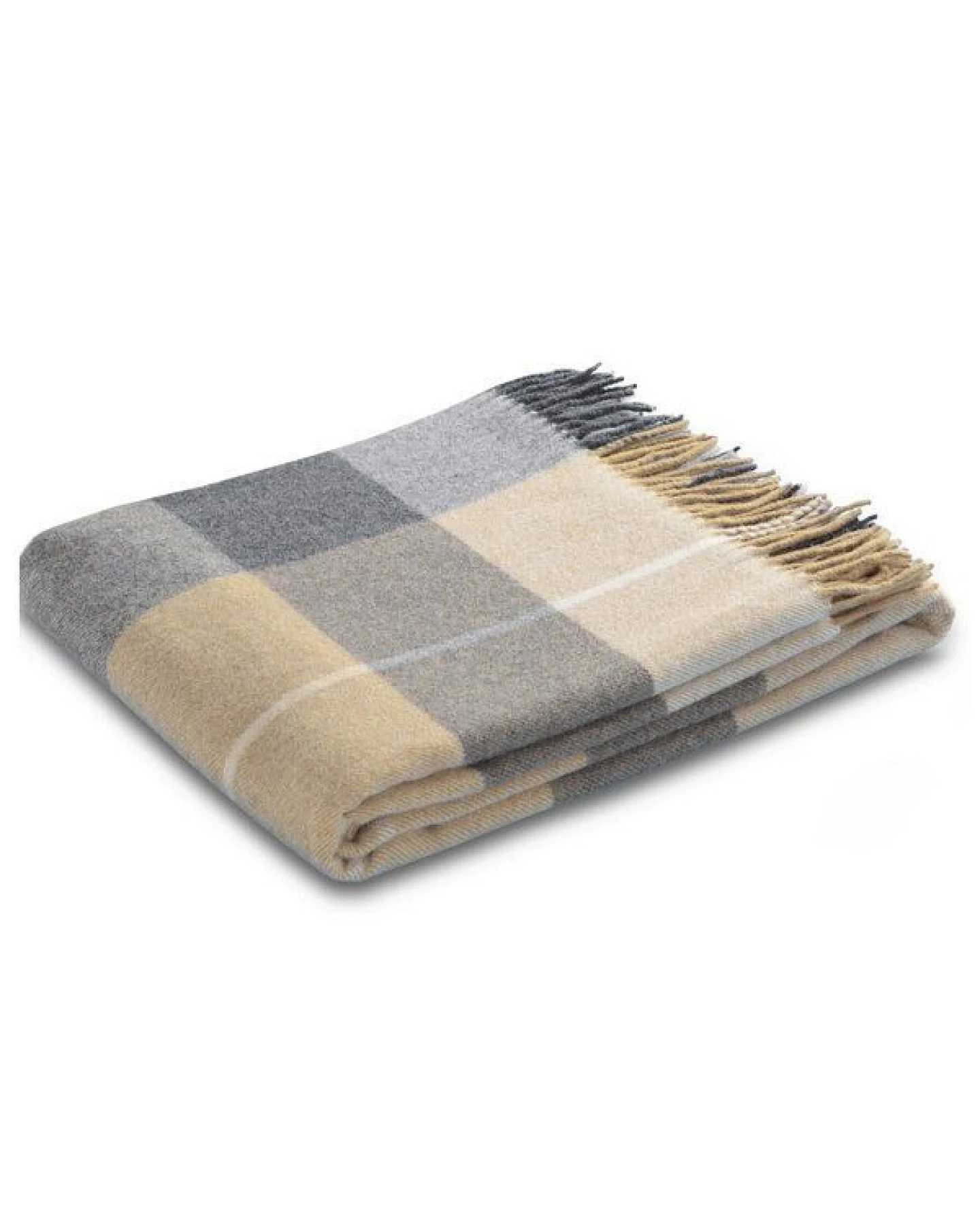 biederlack Plaid Wohndecke Fransenplaid "Quito" 100 % Wolle – Ansicht 2
