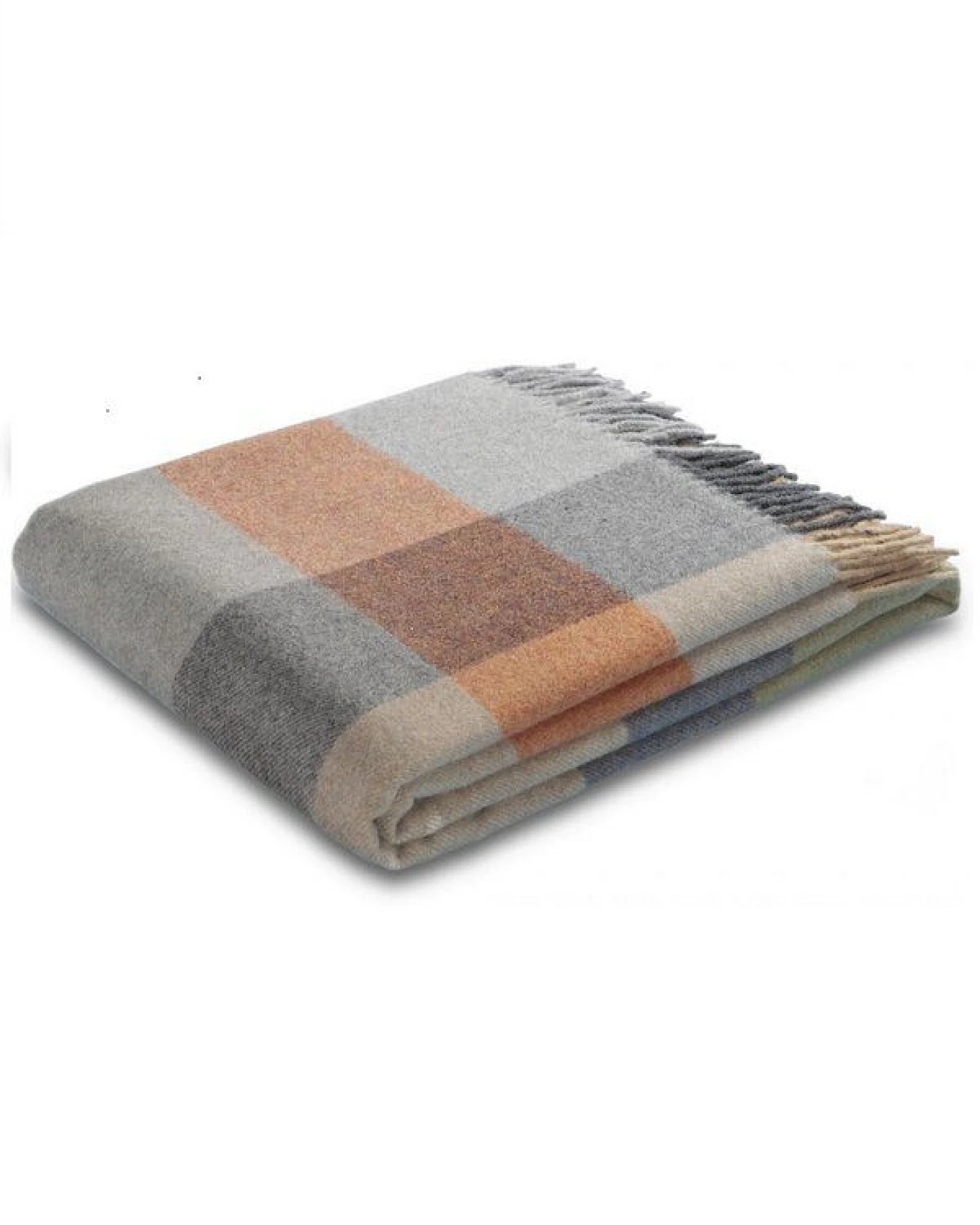 biederlack Plaid Wohndecke Fransenplaid "Quito" 100 % Wolle – Ansicht 2