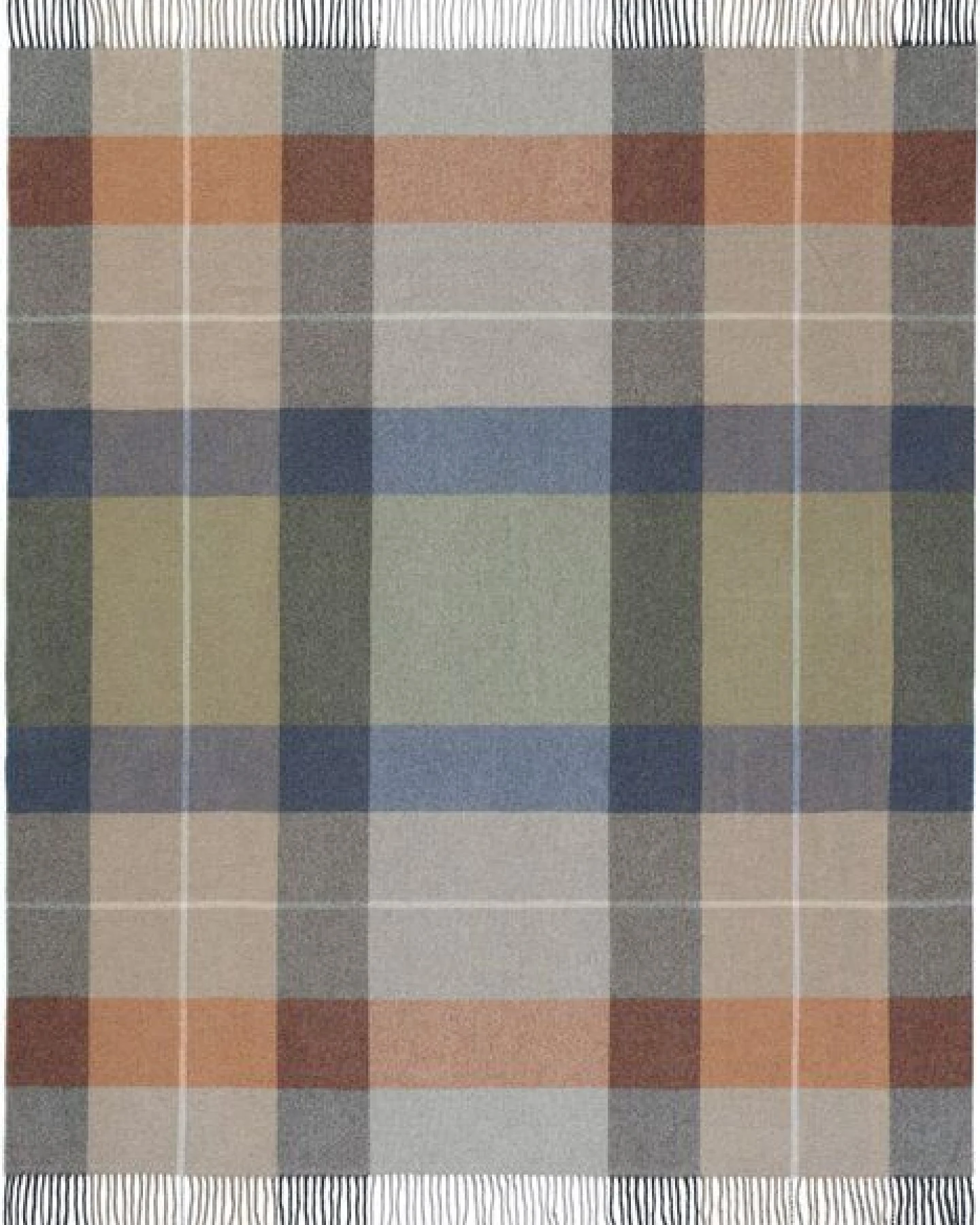 biederlack Plaid Wohndecke Fransenplaid "Quito" 100 % Wolle – Ansicht 3