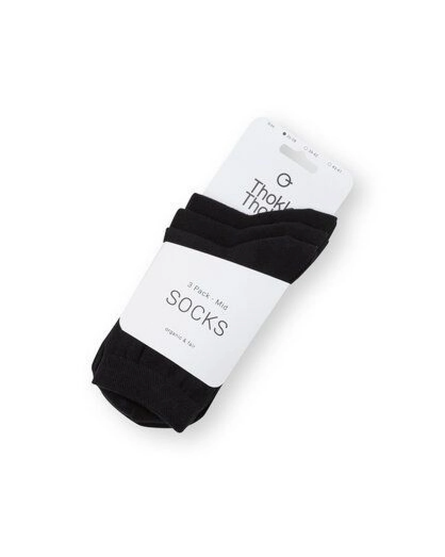 ThokkThokk 3er-Pack Mid Socks Socken (GOTS, Fairtrade, Vegan) – Ansicht 2