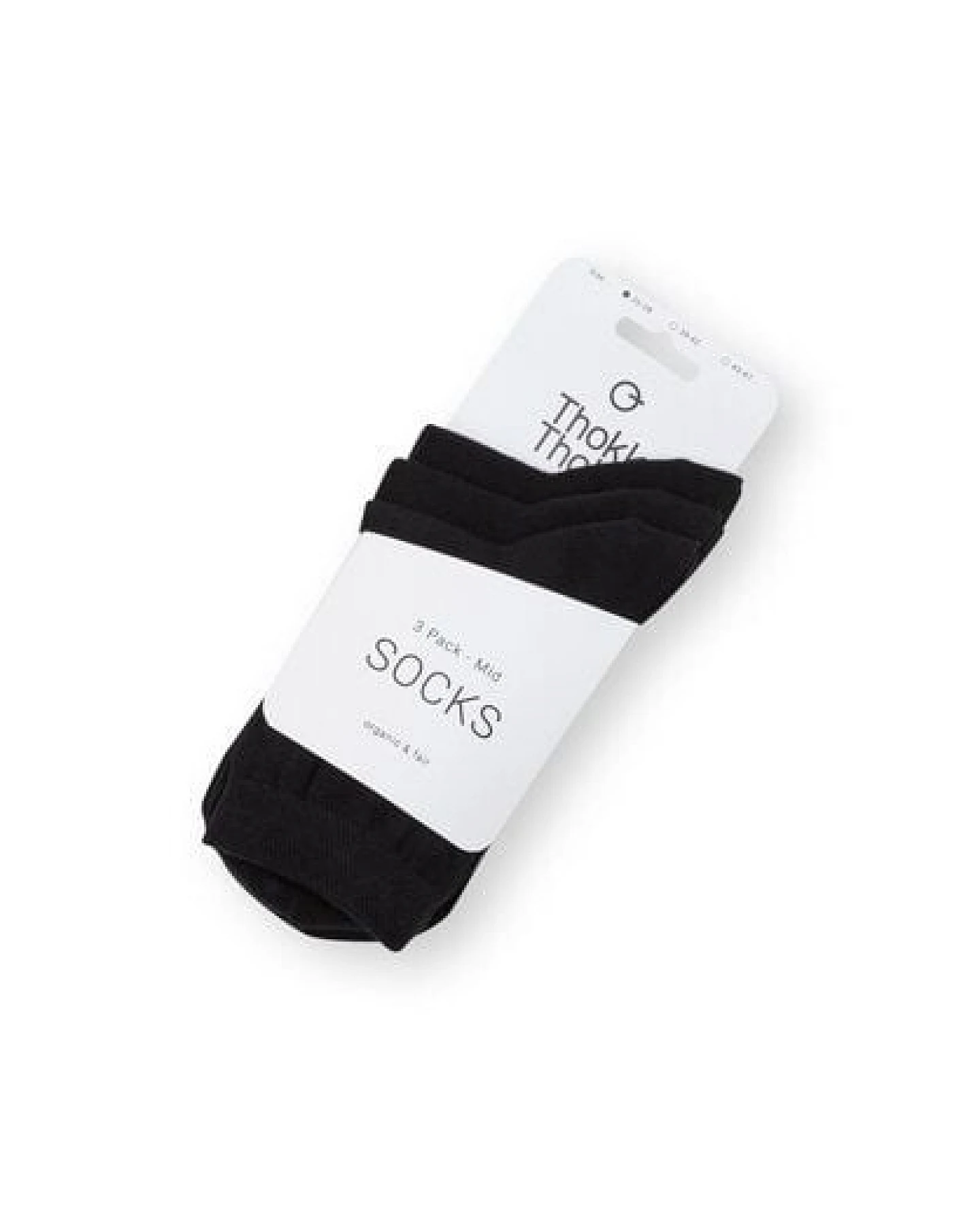 ThokkThokk 3er-Pack Mid Socks Socken (GOTS, Fairtrade, Vegan) – Ansicht 2