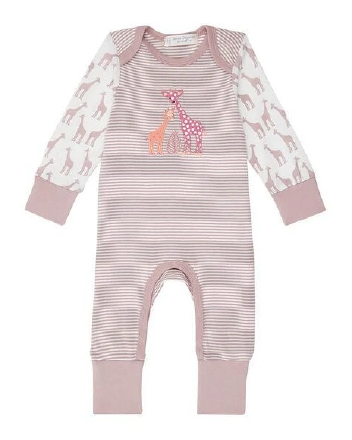 sense-organics Baby Schlafanzug *Giraffe* GOTS & Fair Trade