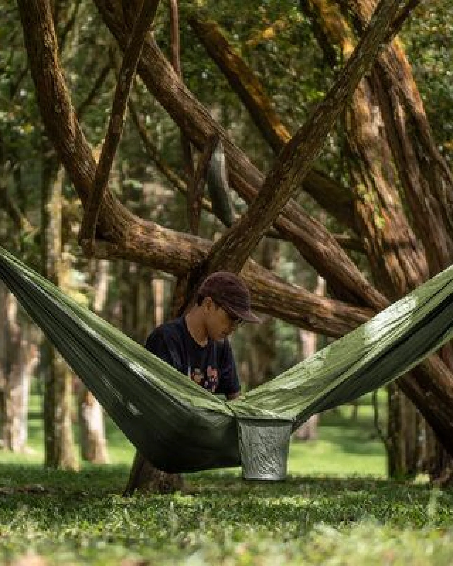 Ticket to the Moon Travel Hammock Original (320 cm × 200 cm) – Ansicht 2