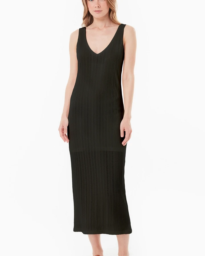 ORGANICATION Damen vegan Kleid Schwarz