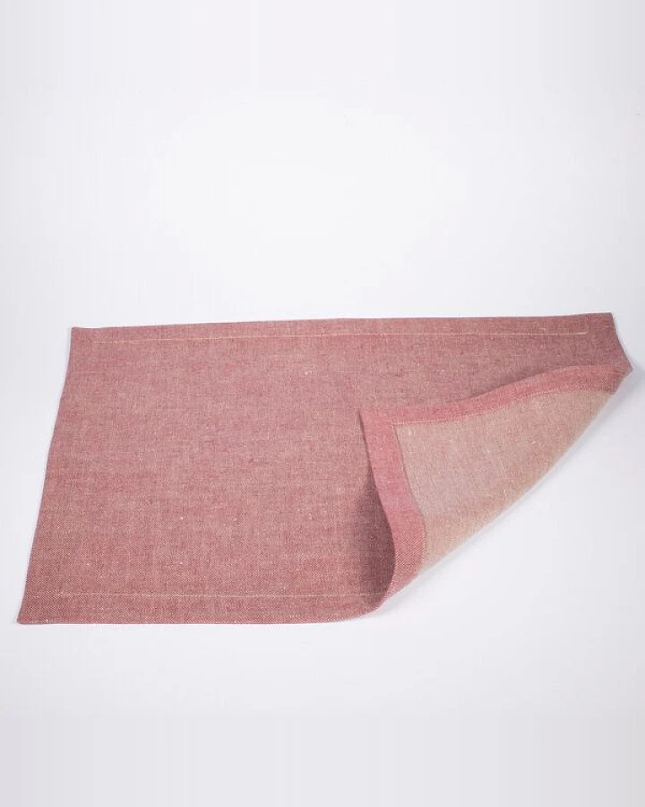 nahtur-design Tischset aus 100% Leinen, Leinendenim