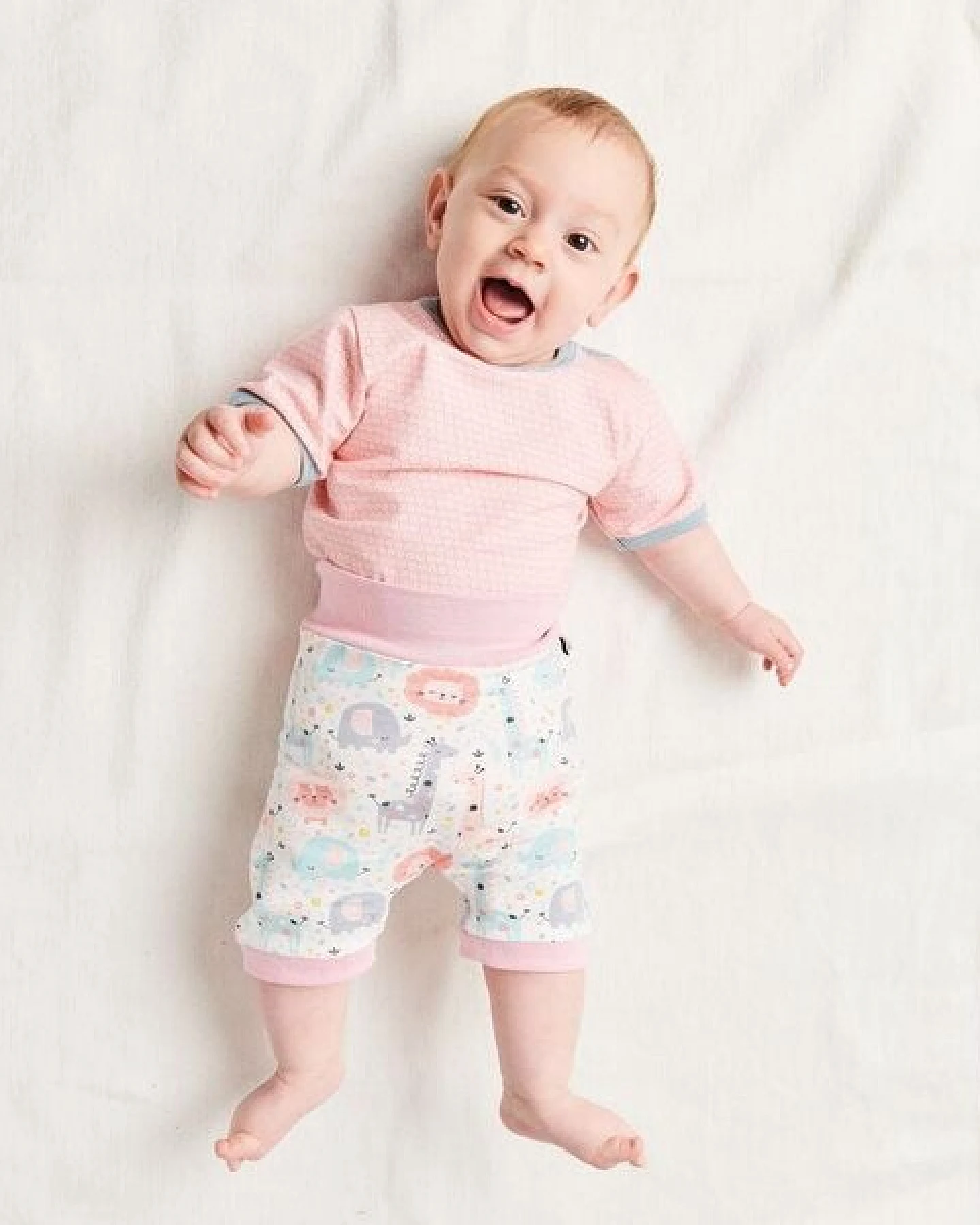 Cheeky Apple Kurzarm-Body "Kuller Peach Rose" aus Bio-Baumwolle – Ansicht 4