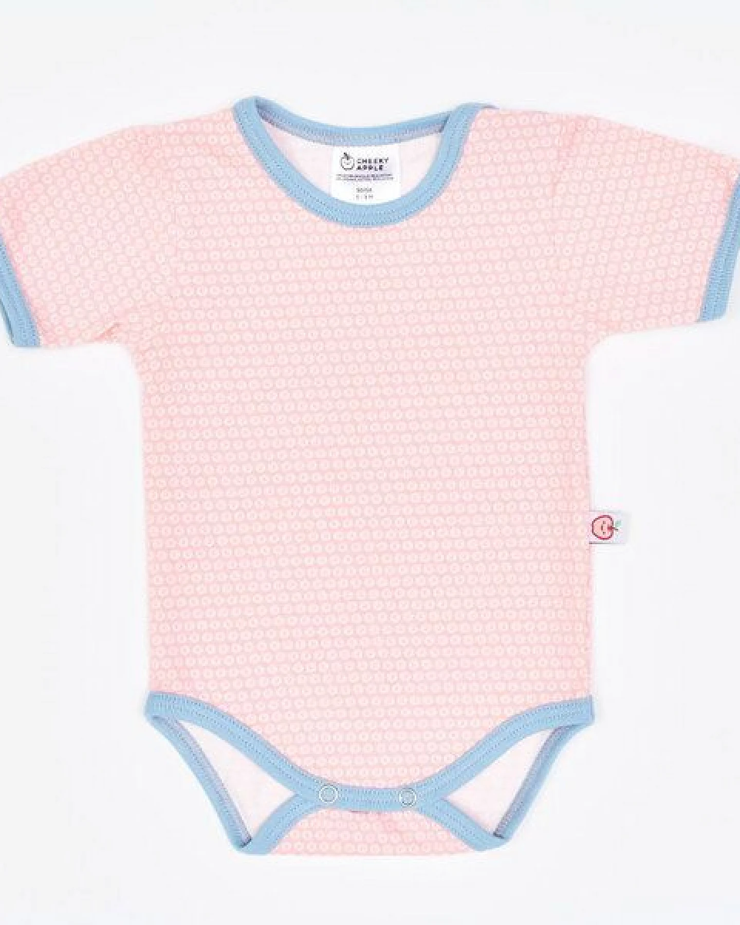 Cheeky Apple Kurzarm-Body "Kuller Peach Rose" aus Bio-Baumwolle – Ansicht 2