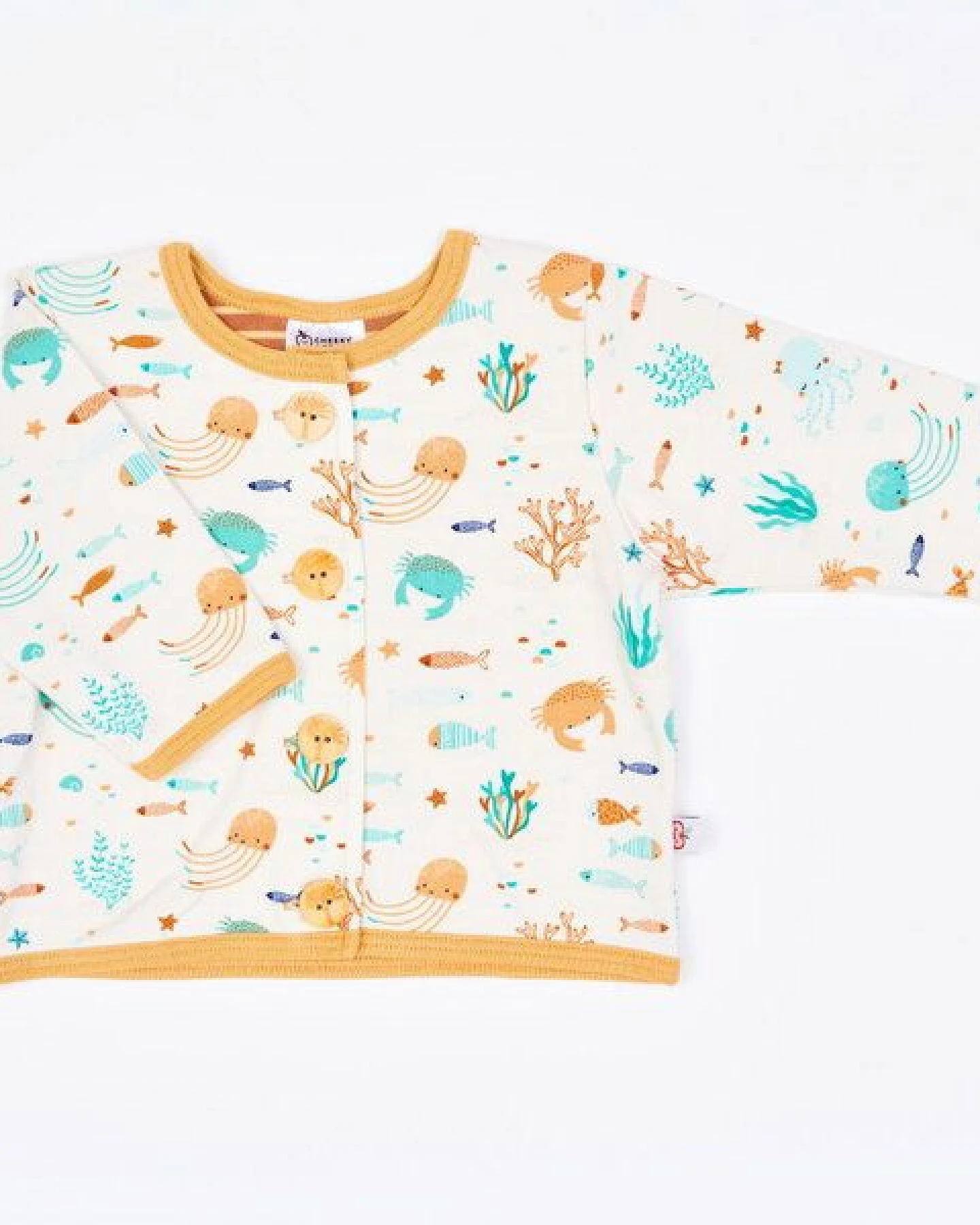 Cheeky Apple Gefüttertes Jäckchen "Ocean Party" aus Bio-Baumwolle – Ansicht 2