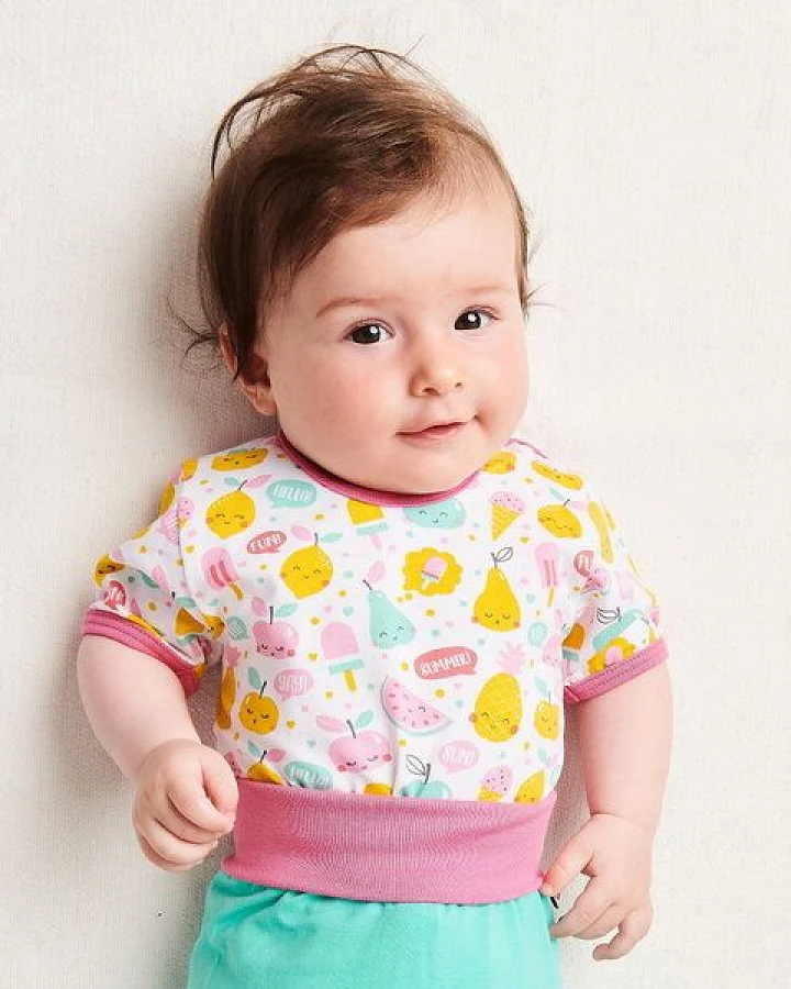 Cheeky Apple Kurzarm-Body "Yummy" aus Bio-Baumwolle
