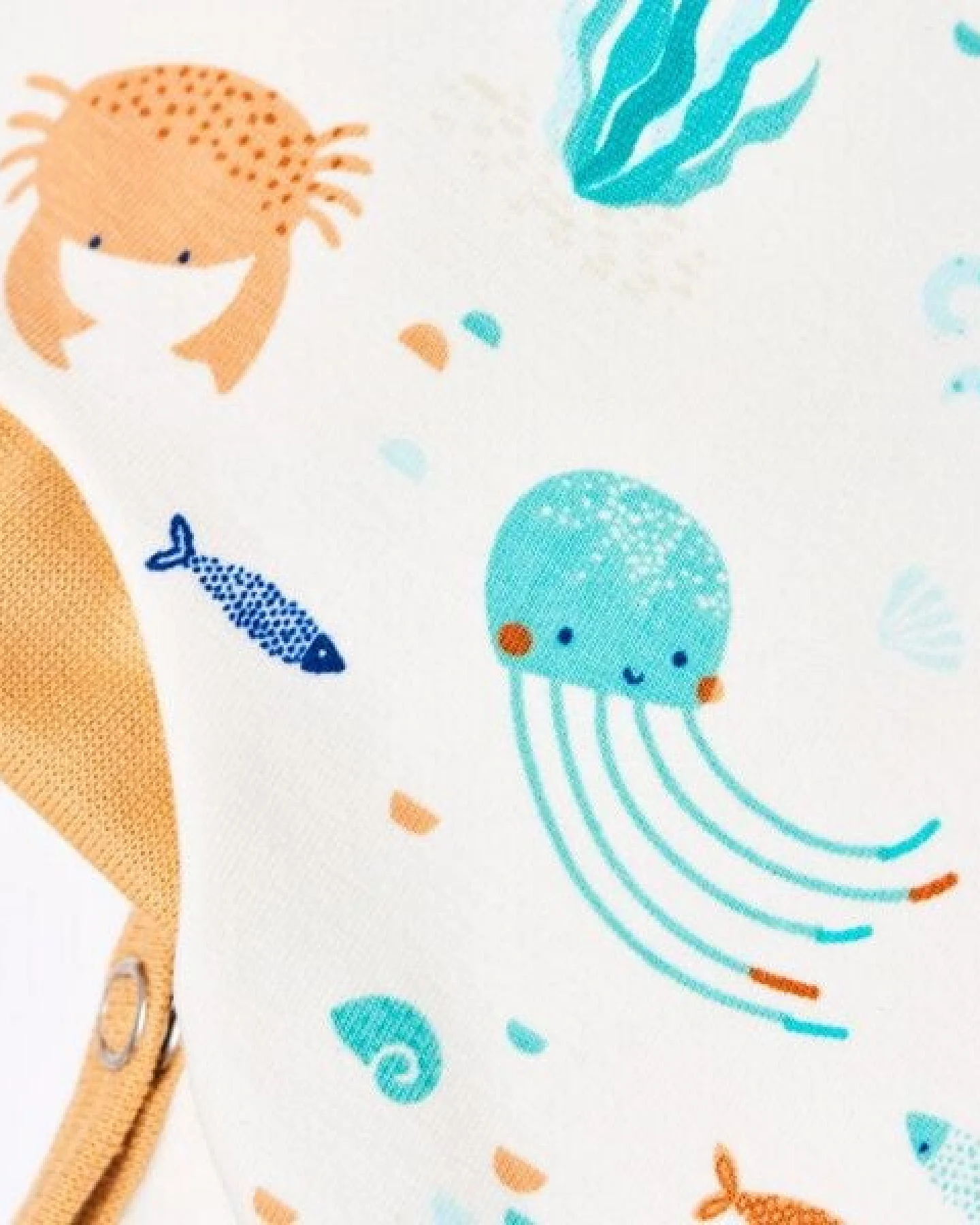 Cheeky Apple Kurzarm-Strampler "Ocean Party" aus Bio-Baumwolle – Ansicht 3