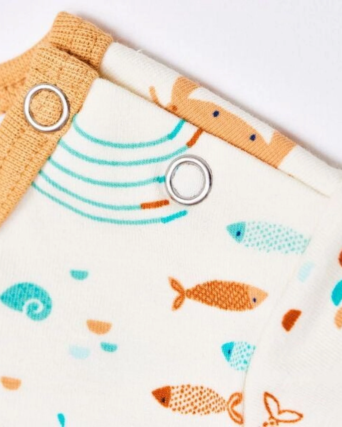 Cheeky Apple Kurzarm-Strampler "Ocean Party" aus Bio-Baumwolle – Ansicht 4