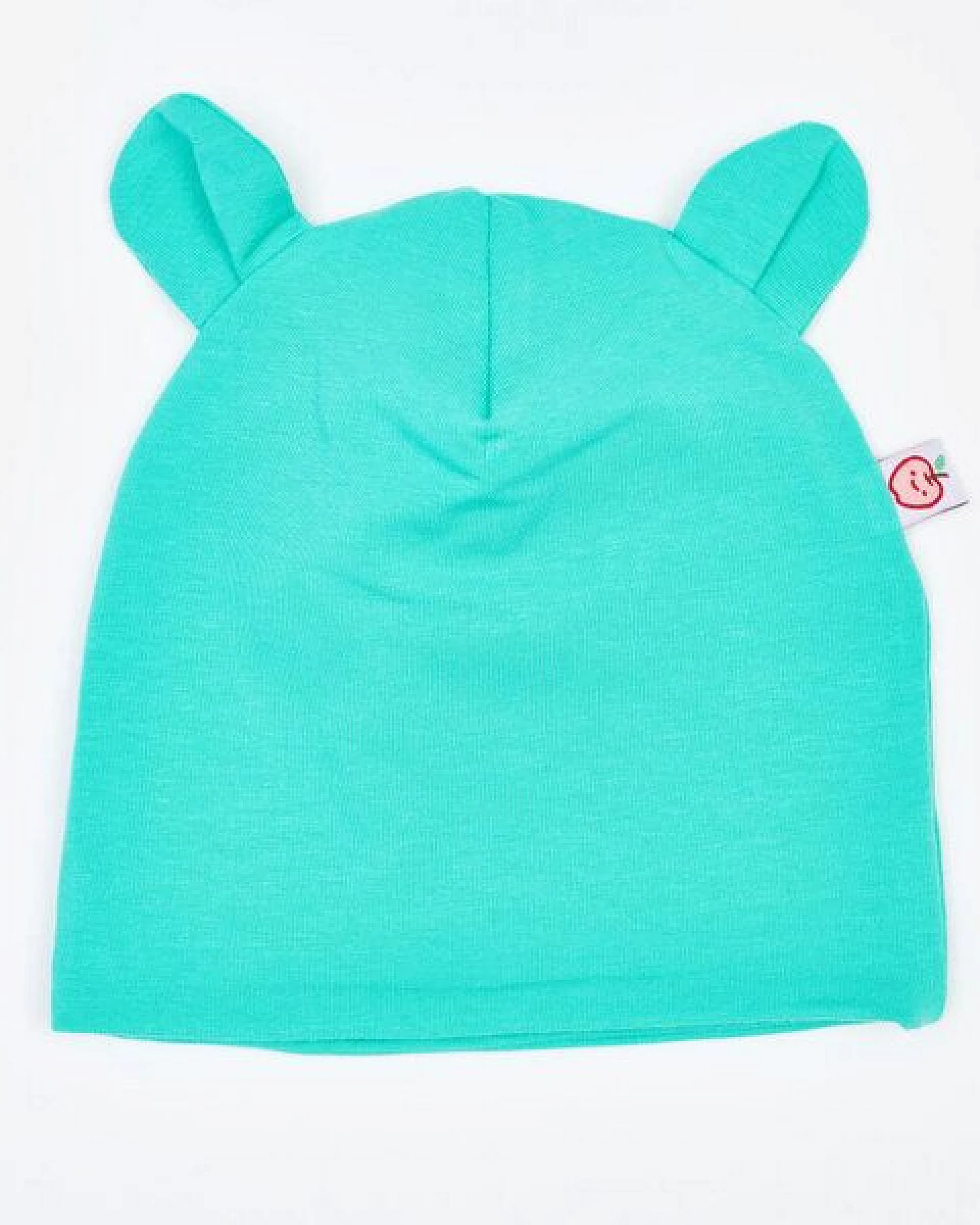 Cheeky Apple Gefüttertes Häubchen mit Bärenohren "Jersey Mint" aus Bio-Baumwolle – Ansicht 2