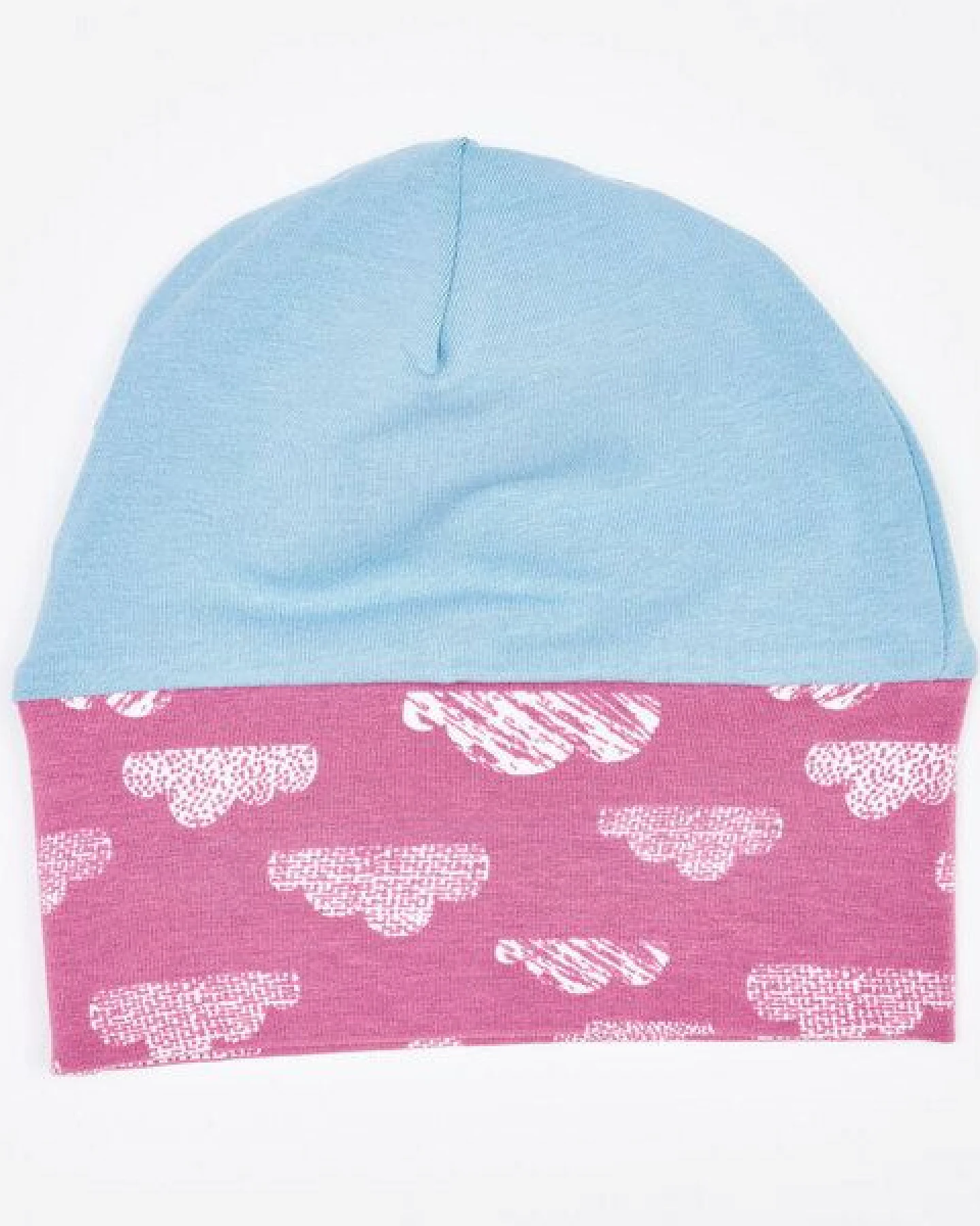 Cheeky Apple Gefüttertes Häubchen "Wolken Vintage Rose" aus Bio-Baumwolle – Ansicht 4