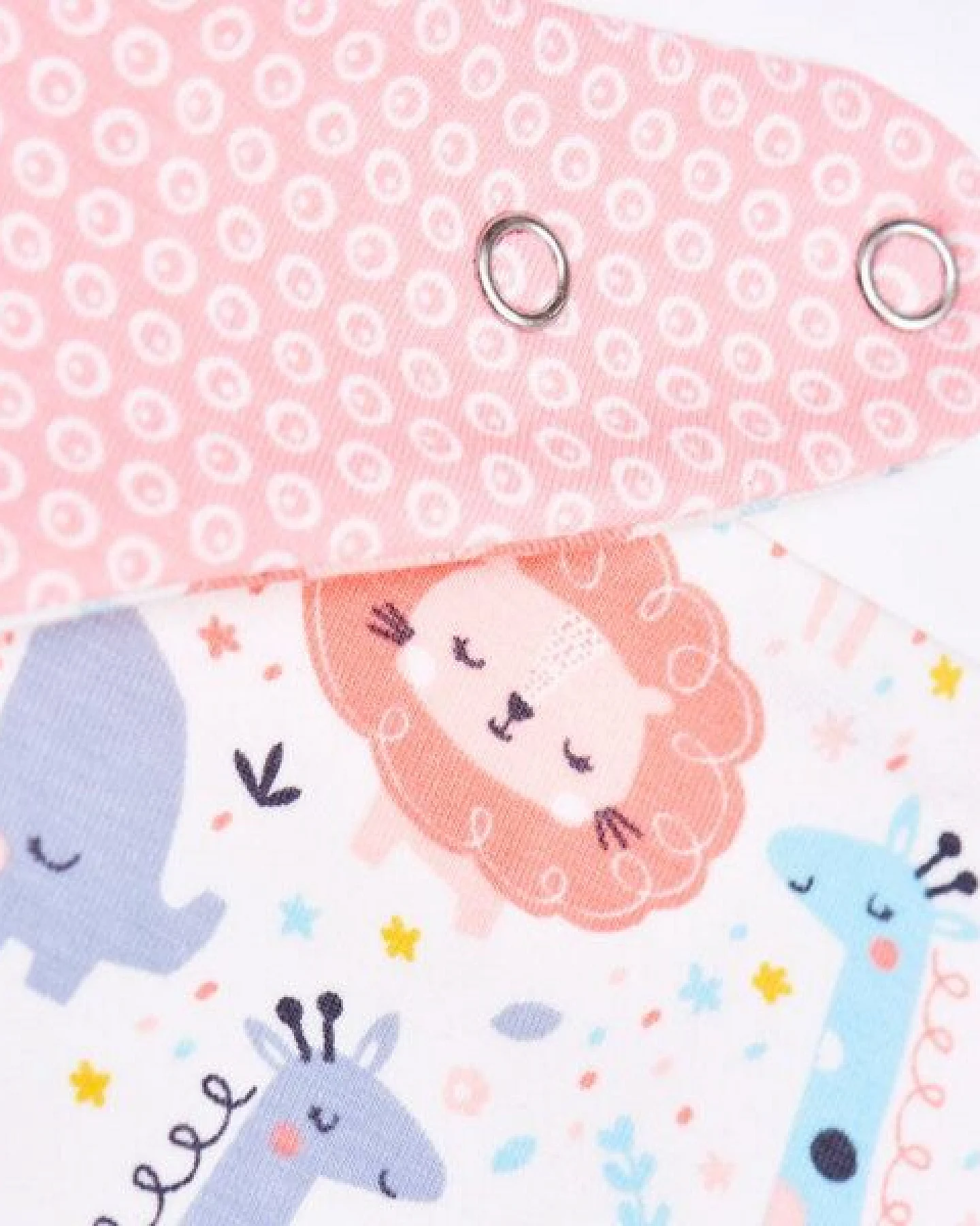 Cheeky Apple Wendbares Dreieckstuch "Mini Jungle Rose" aus Bio-Baumwolle – Ansicht 3