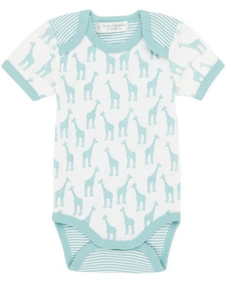 sense-organics Babybody Kurzarm *Giraffe* GOTS & Fair Trade I Sense Organics