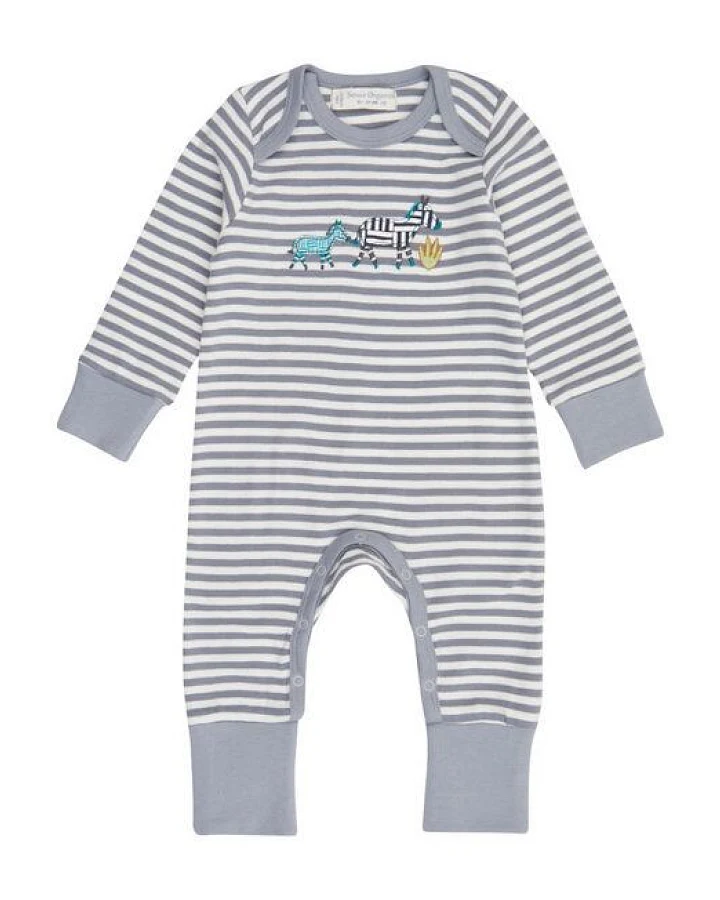 sense-organics Baby Schlafanzug/- overall *Zebra* GOTS & Fair Trade