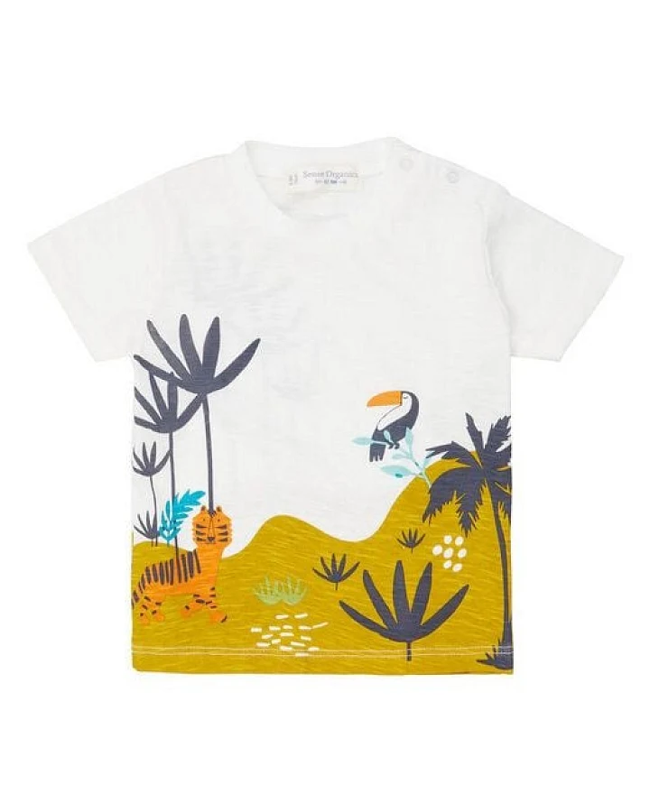 sense-organics Baby Shirt *Jungle* GOTS & Fair Trade