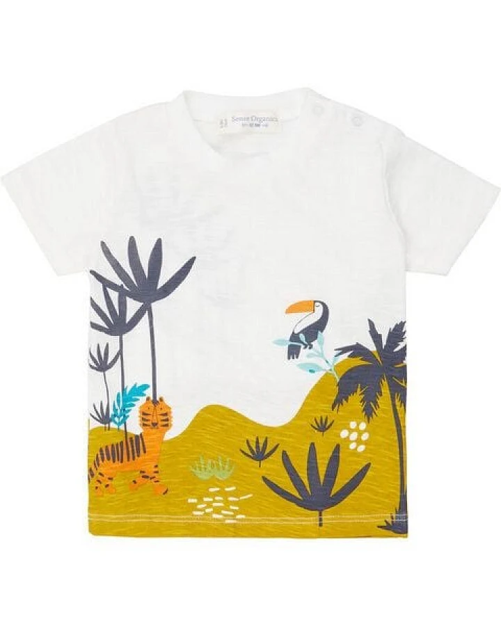 sense-organics Baby Shirt *Jungle* GOTS & Fair Trade