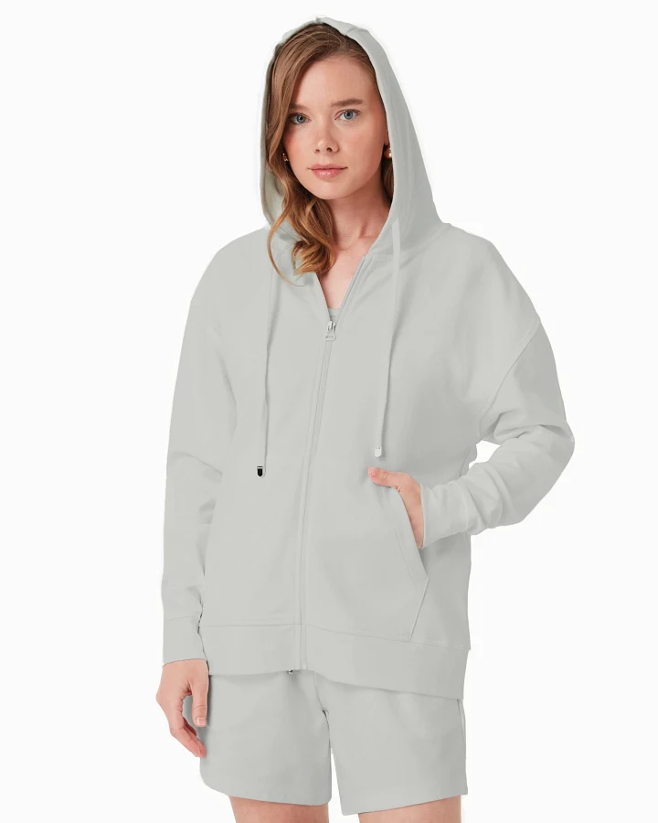 ORGANICATION Damen vegan Jacke Sweat Grün Moos