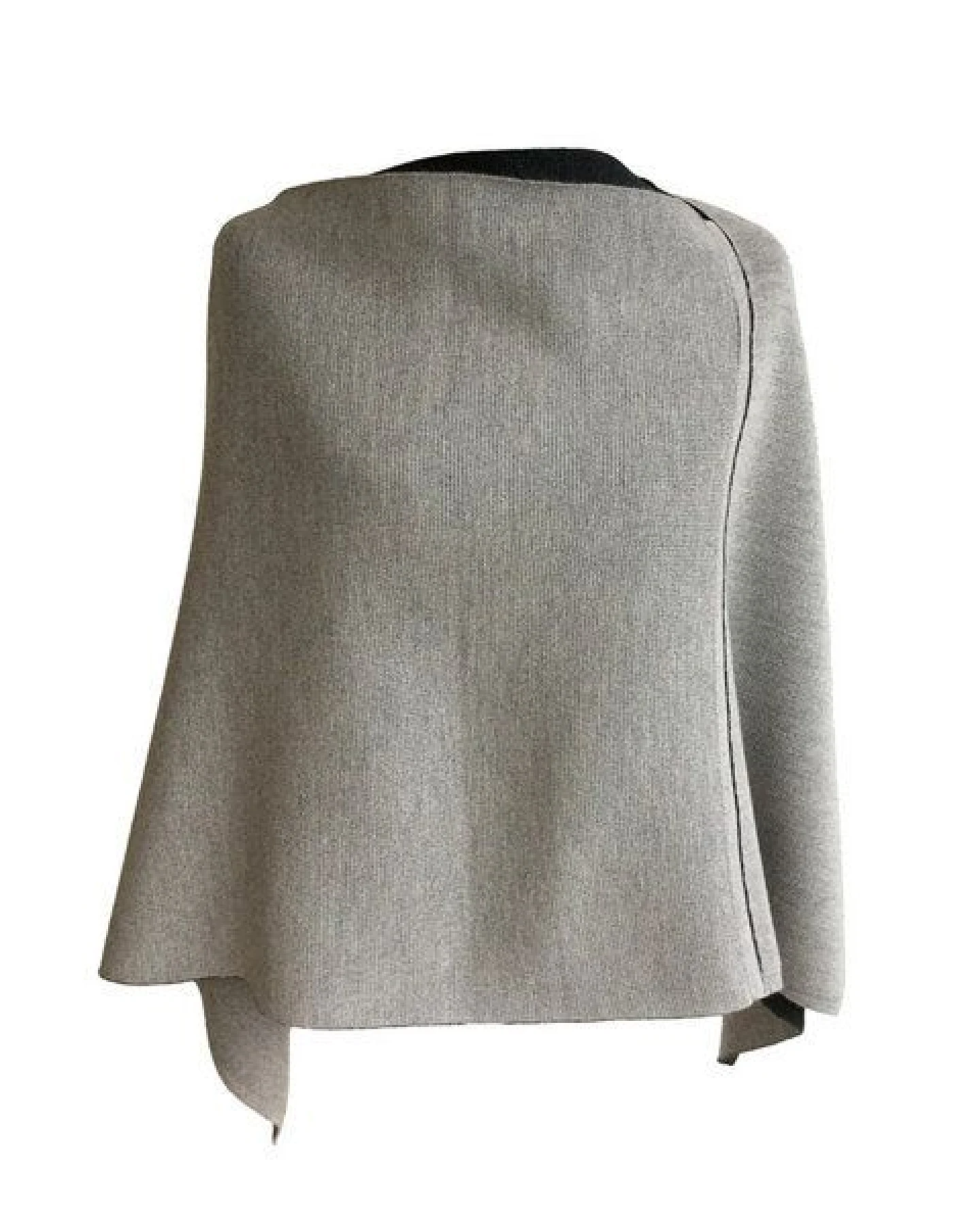 austriandesign.at DreieckPoncho reversibel dick aus extrafeiner Merinowolle – Ansicht 2