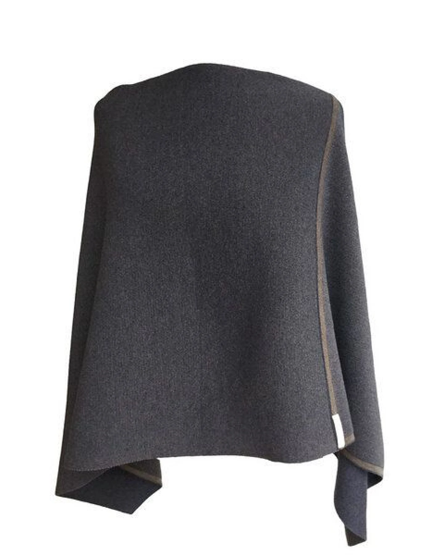 austriandesign.at DreieckPoncho reversibel dünn aus extrafeiner Merinowolle – Ansicht 2