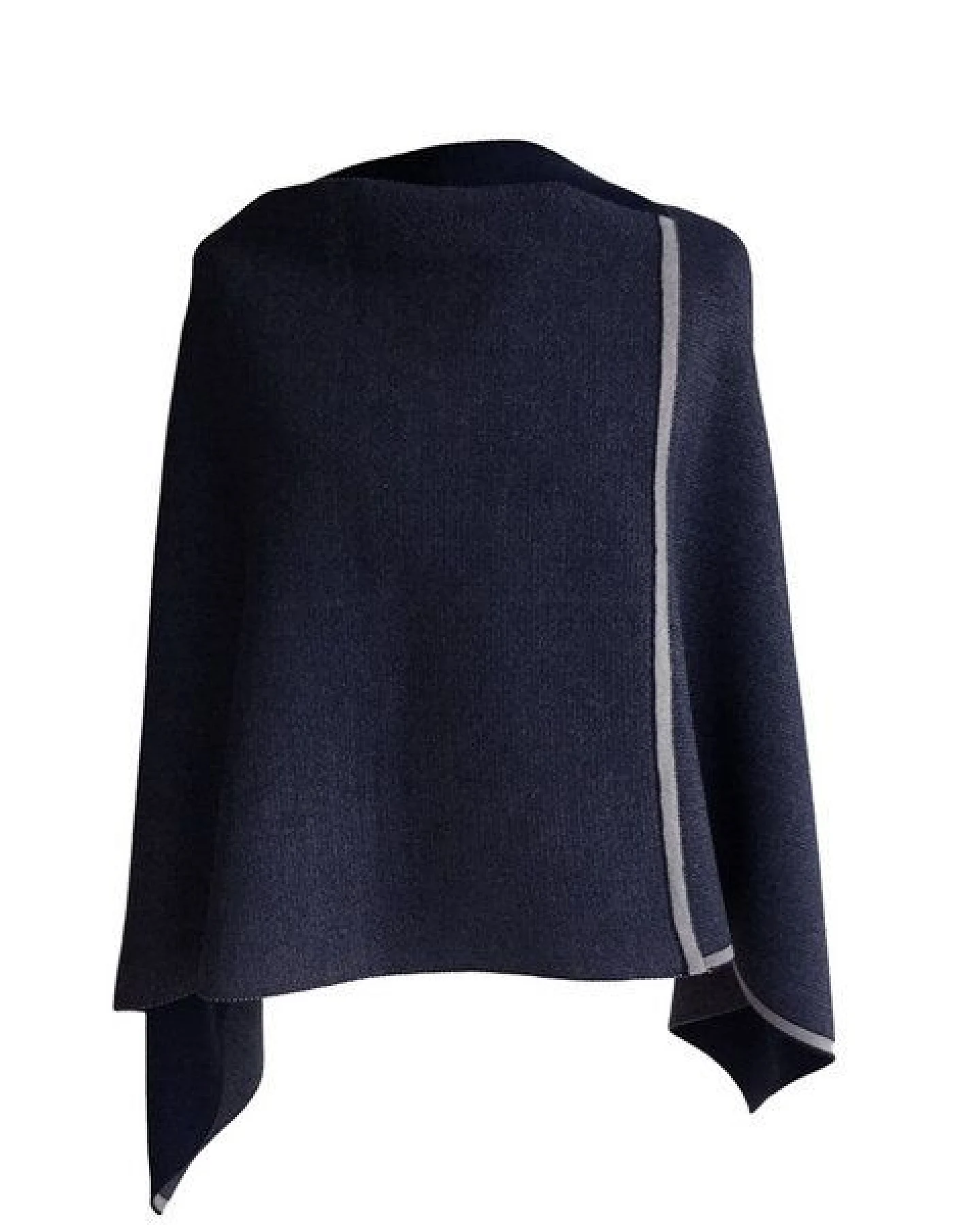 austriandesign.at DreieckPoncho reversibel dünn aus extrafeiner Merinowolle – Ansicht 2