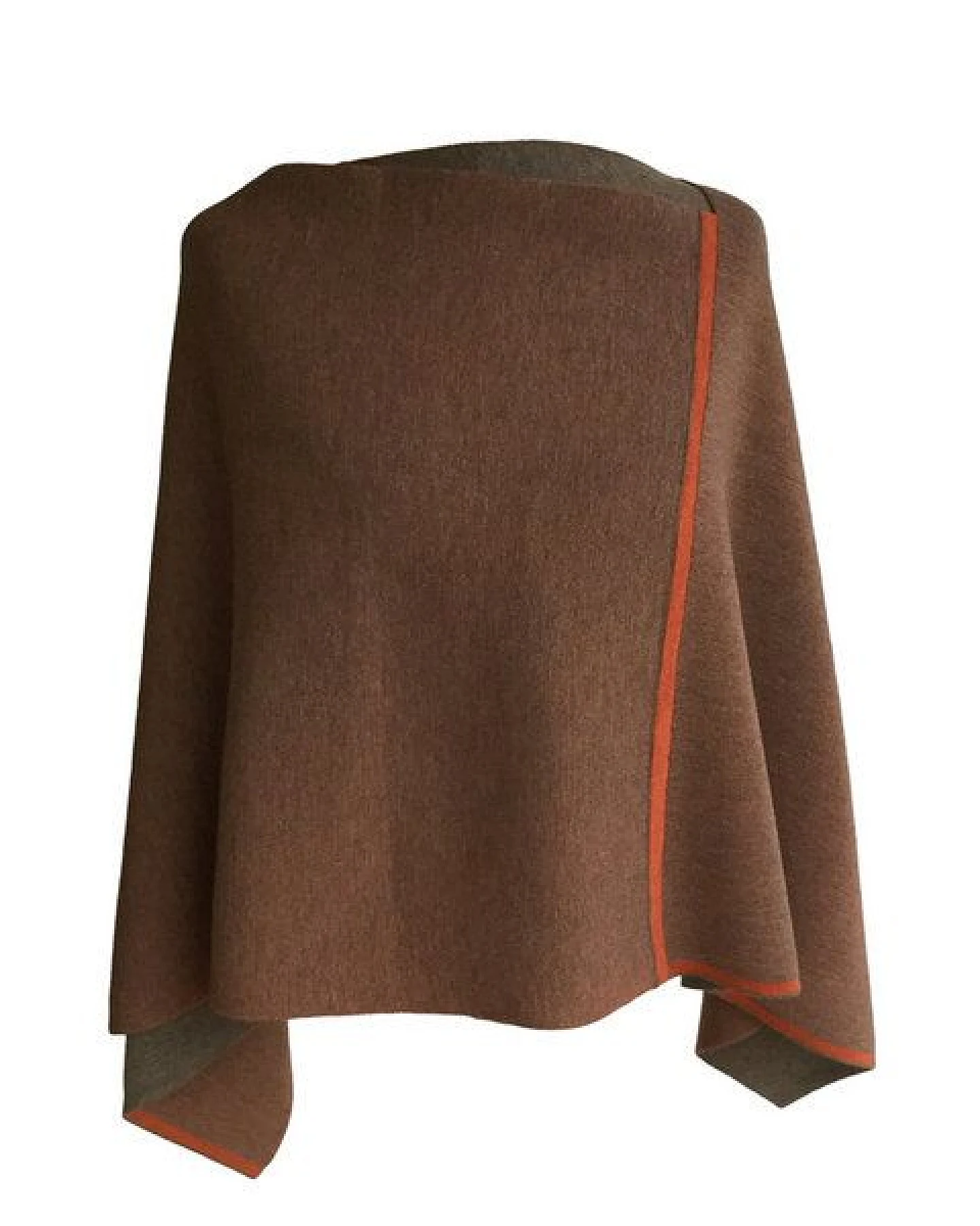 austriandesign.at DreieckPoncho reversibel dünn aus extrafeiner Merinowolle – Ansicht 2