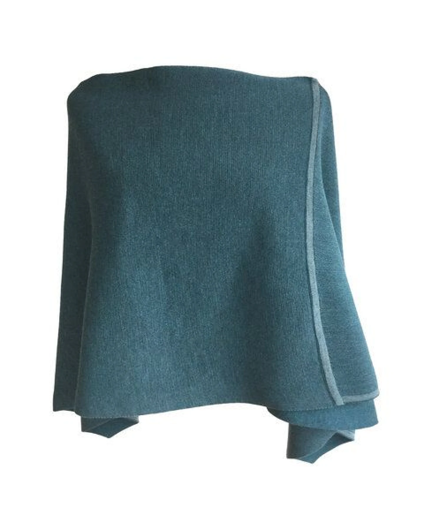 austriandesign.at DreieckPoncho reversibel dünn aus extrafeiner Merinowolle – Ansicht 3