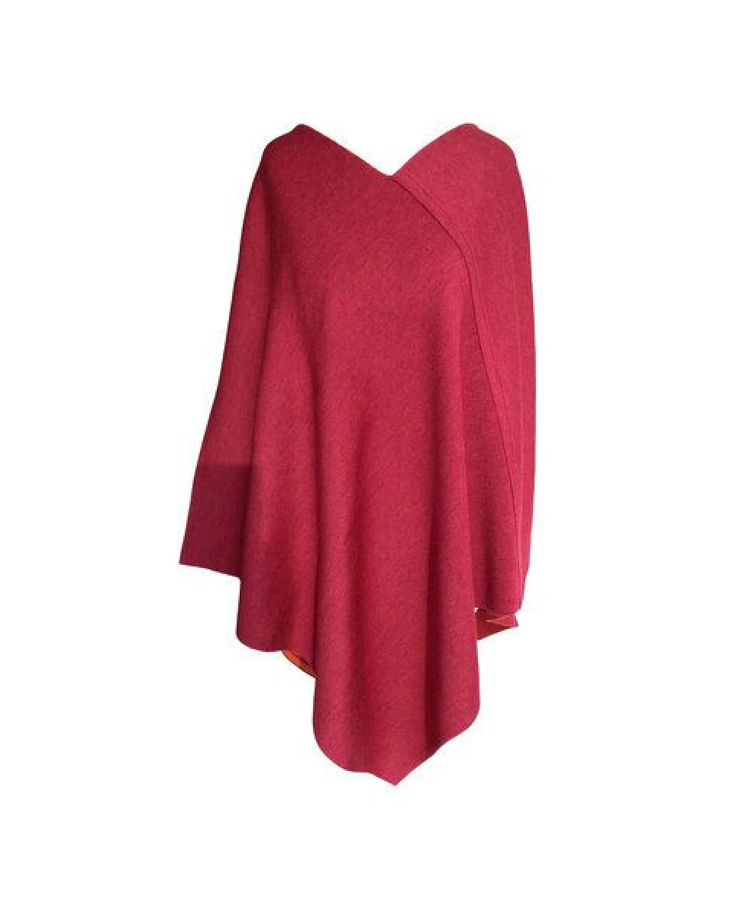 austriandesign.at DreieckPoncho reversibel dünn aus extrafeiner Merinowolle – Ansicht 3