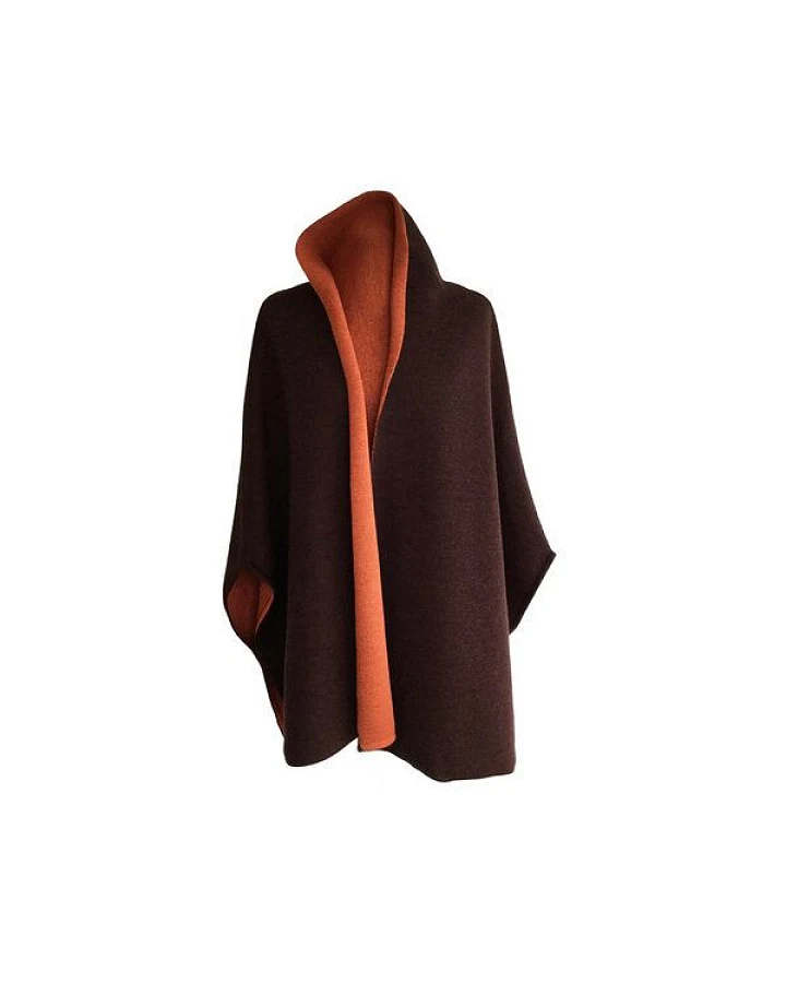 austriandesign.at MantelCape reversibel aus extrafeiner Merinowolle