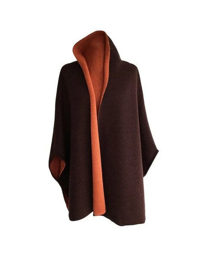 austriandesign.at MantelCape reversibel aus extrafeiner Merinowolle