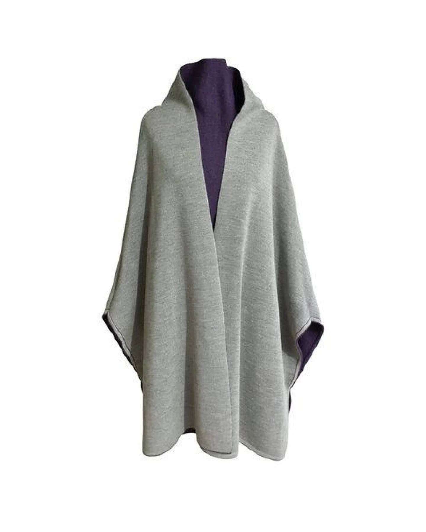 austriandesign.at MantelCape reversibel aus extrafeiner Merinowolle – Ansicht 3