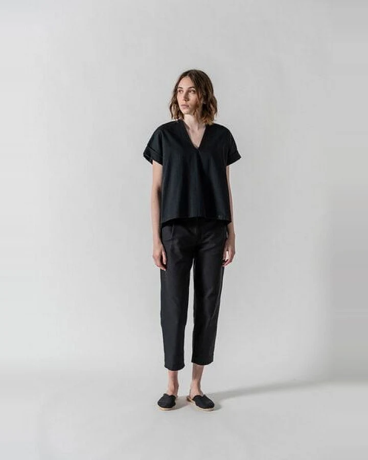 Grenzgang Damen Bluse Coco aus formbeständigen Biobaumwollstoff (kbA)