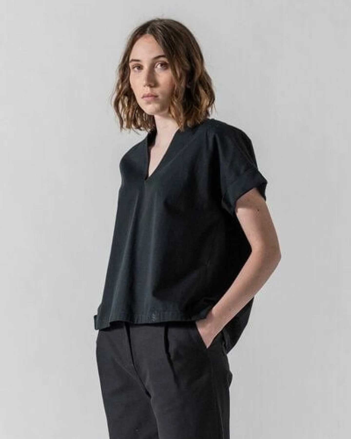Grenzgang Damen Bluse Coco aus formbeständigen Biobaumwollstoff (kbA) – Ansicht 3