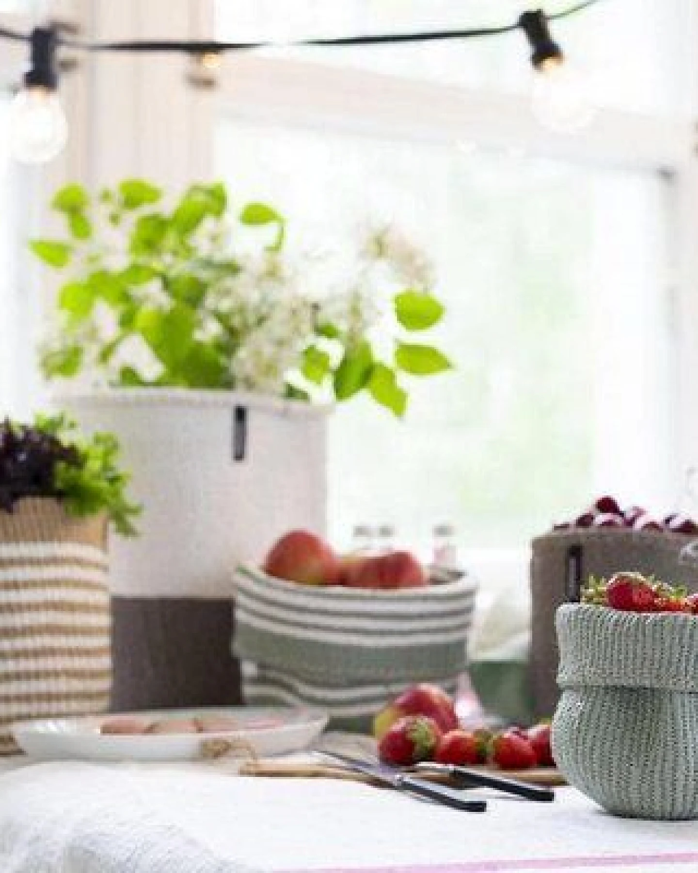 KIONDO Körbe S - Sisal Aufbewahrungs- & Pflanzkorb - Upcycling by Mifuko – Ansicht 2