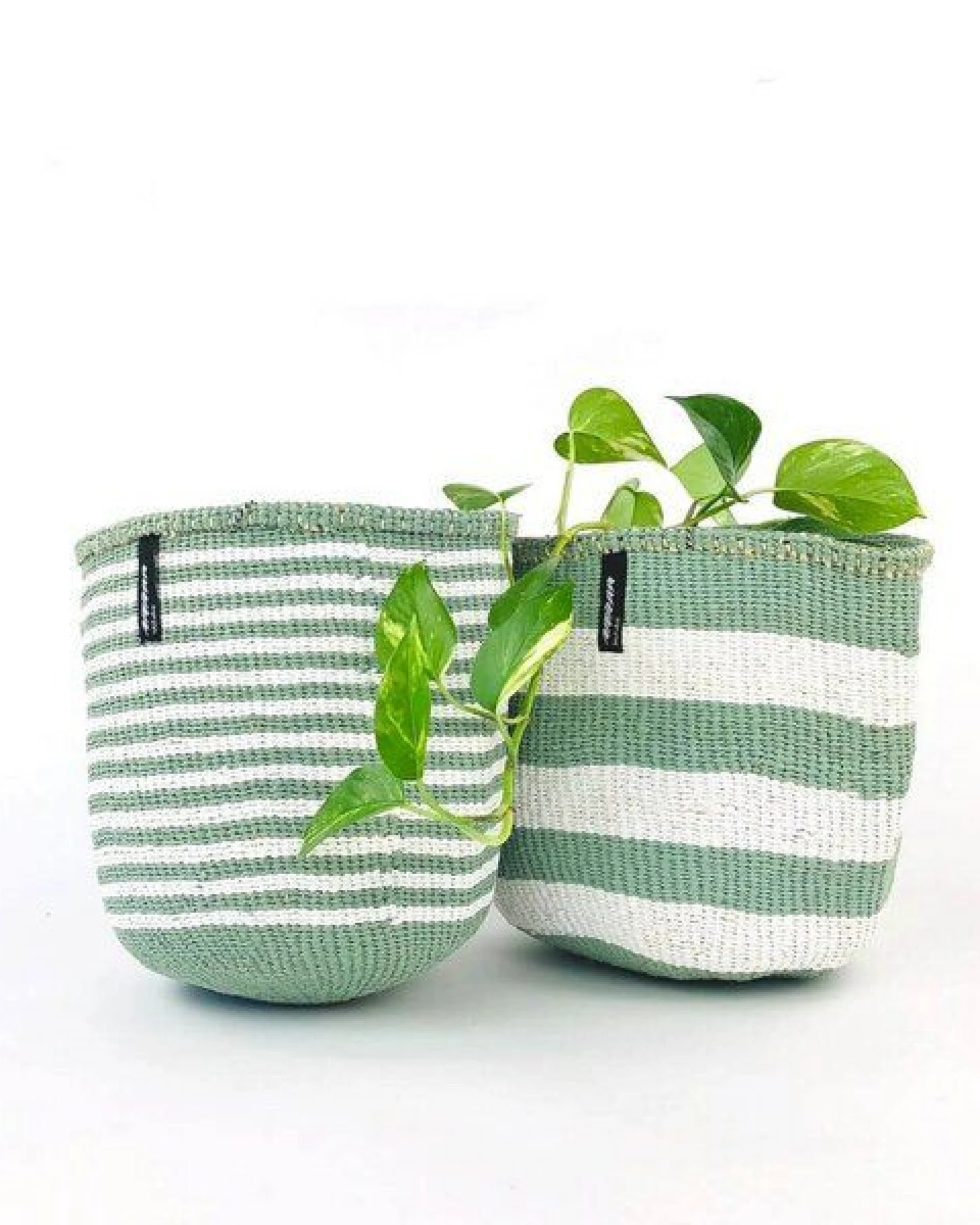 KIONDO Körbe S - Sisal Aufbewahrungs- & Pflanzkorb - Upcycling by Mifuko – Ansicht 3
