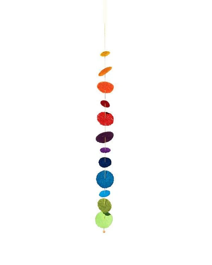 Sundara Deko-Girlande "Cascade Rainbow" aus handgeschöpftem Recycling Baumwollpapier