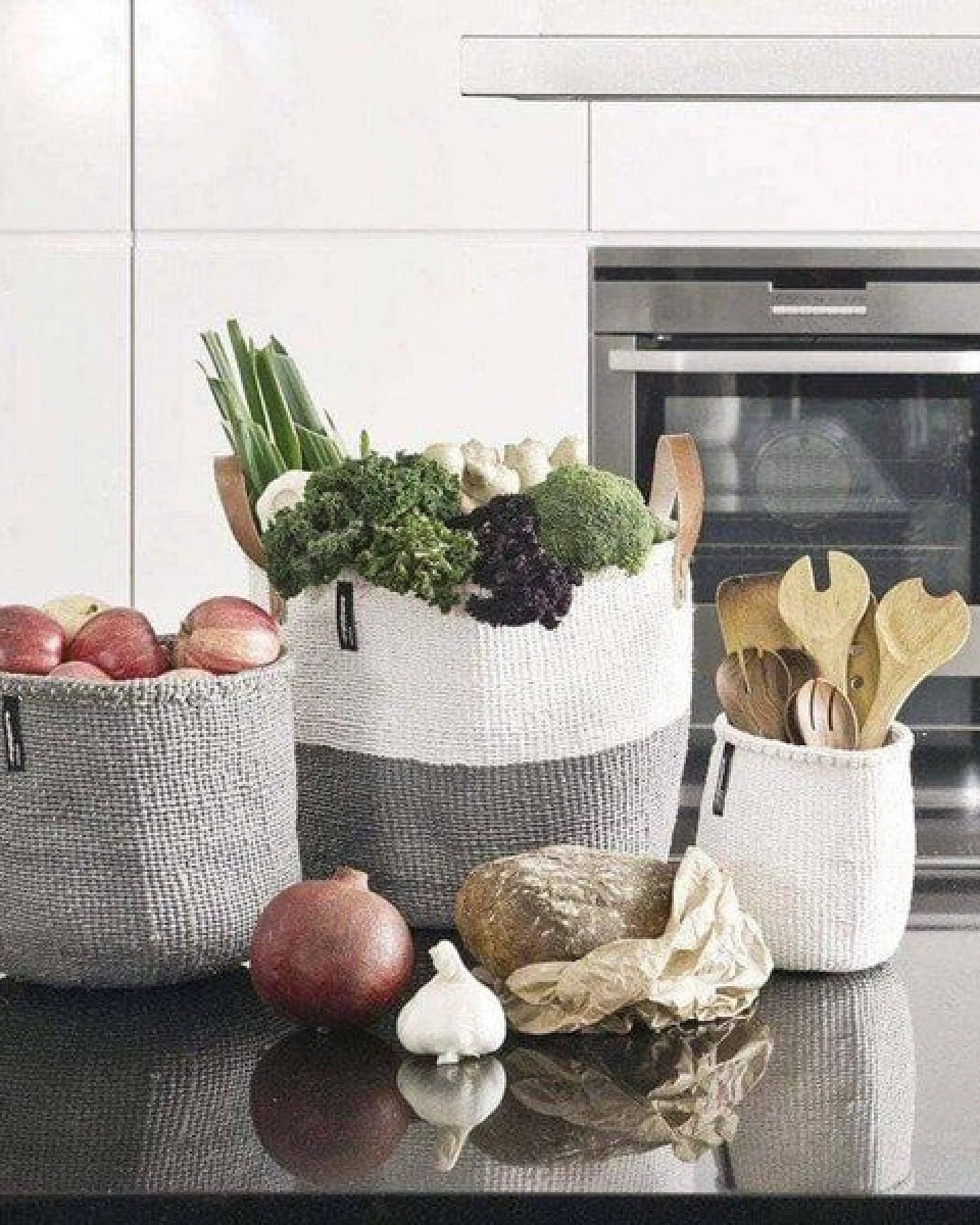 KIONDO Körbe M - 3in1 Sisal Tragetasche, Aufbewahrungs- & Pflanzkorb - Mifuko – Ansicht 2