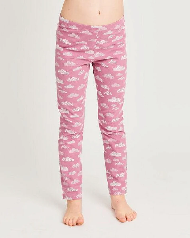Cheeky Apple Leggings "Wolken Vintage Rose" aus Bio-Baumwolle