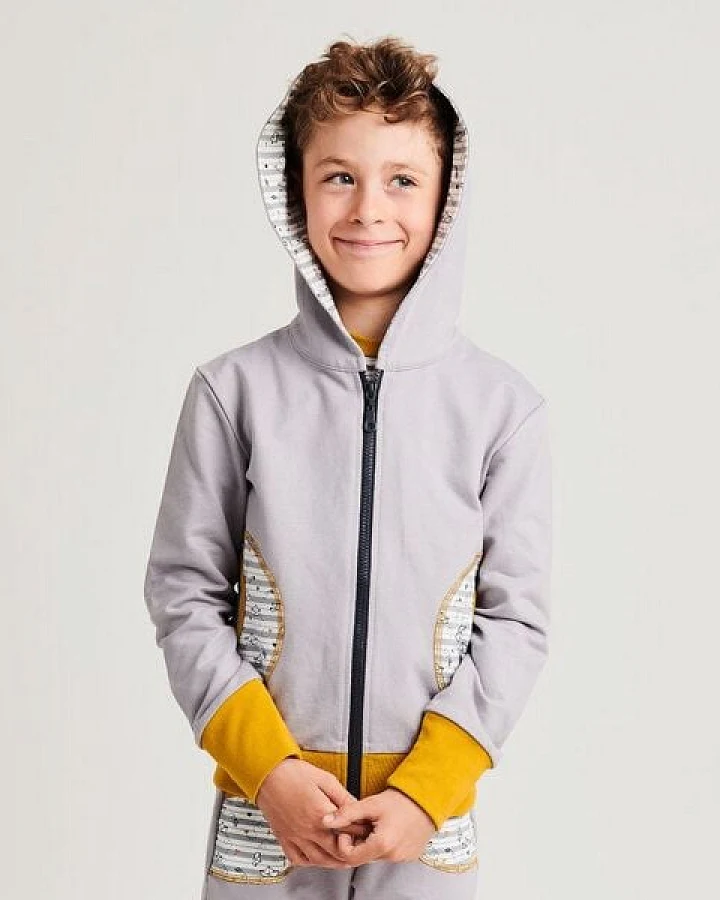 Cheeky Apple Kapuzenjacke "Sommersweat Grau