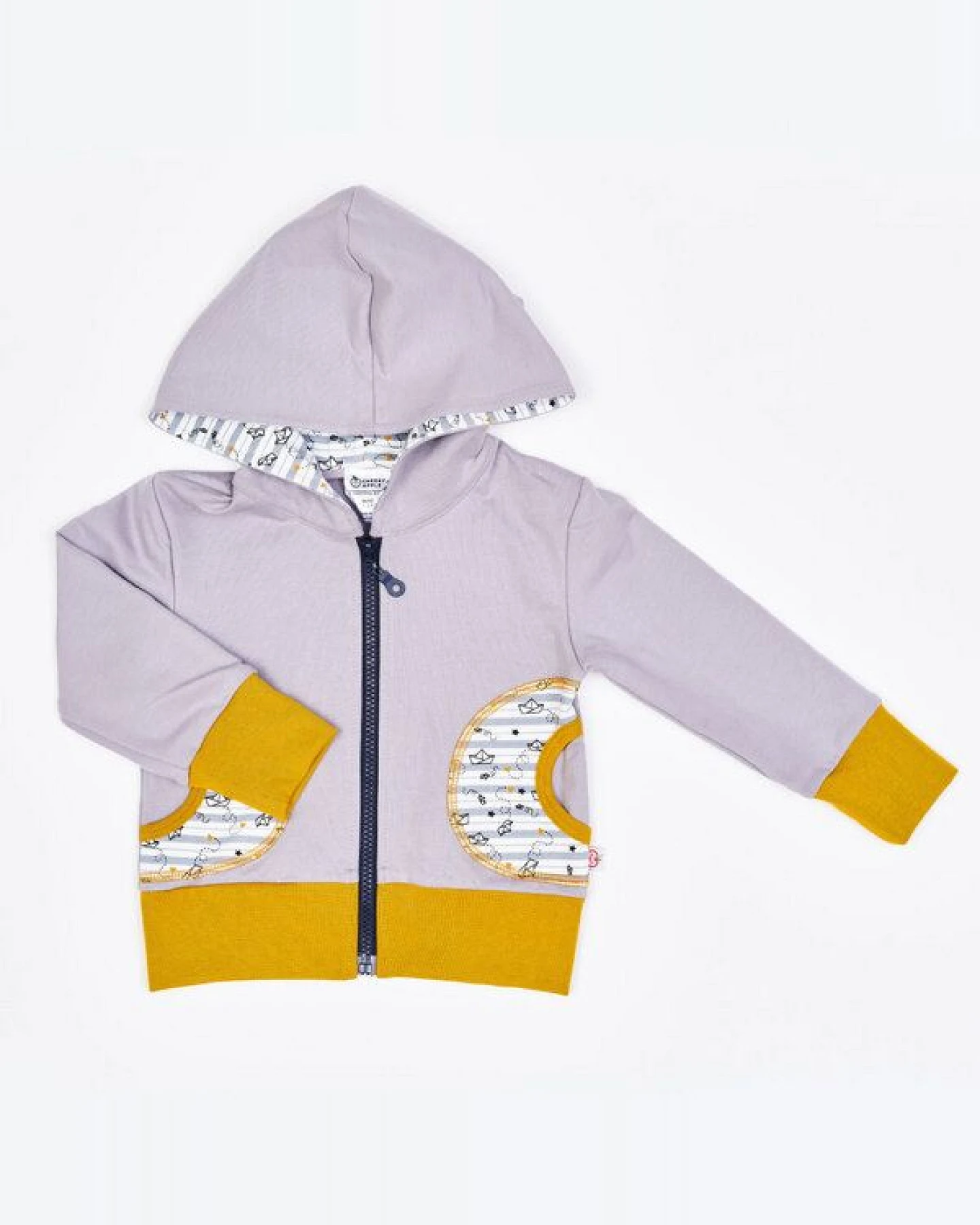 Cheeky Apple Kapuzenjacke "Sommersweat Grau – Ansicht 2