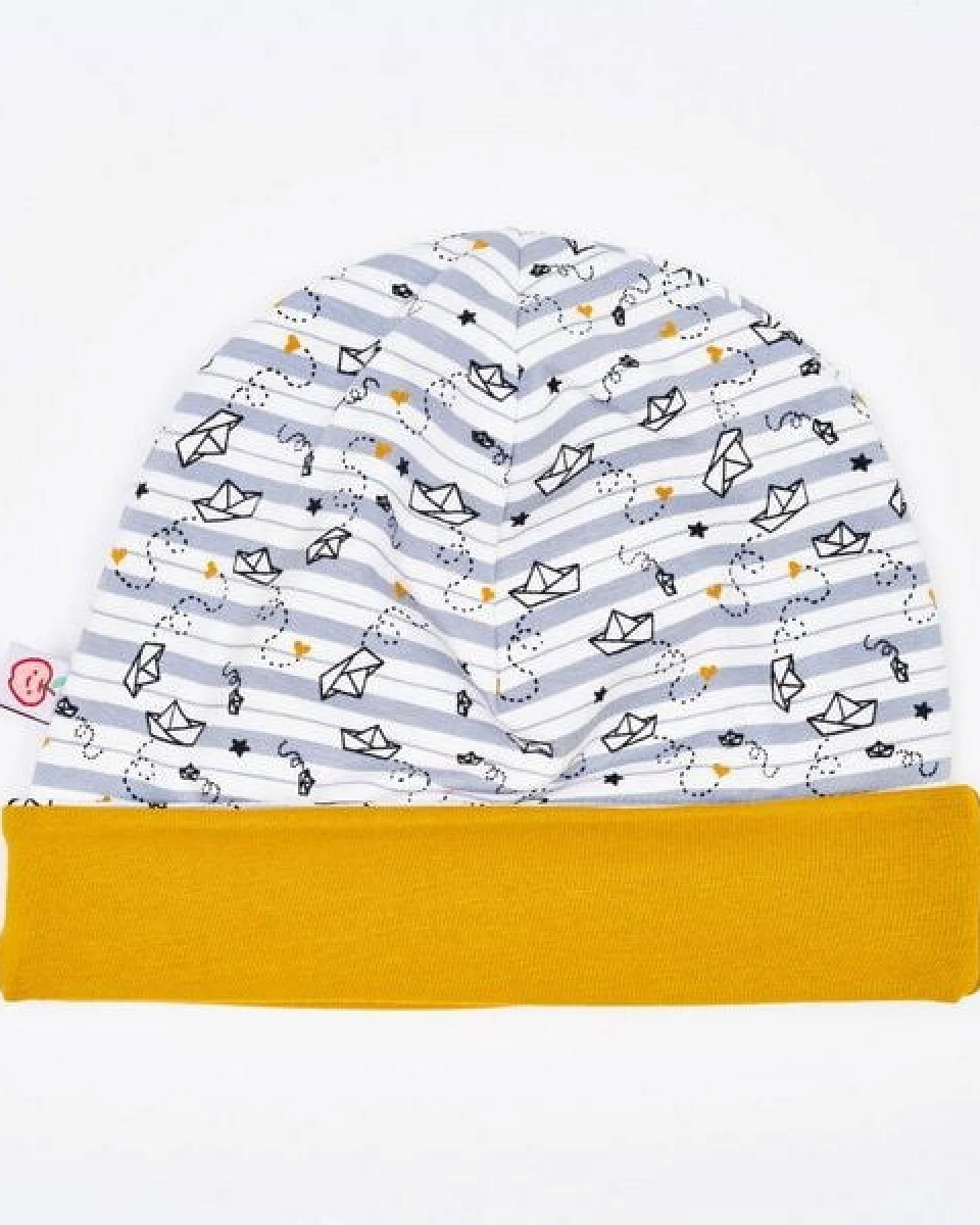 Cheeky Apple Beanie-Haube "Goldschiffchen" aus Bio-Baumwolle – Ansicht 3
