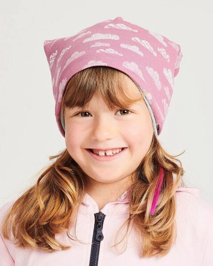 Cheeky Apple Beanie-Haube "Wolken Vintage Rose" aus Bio-Baumwolle