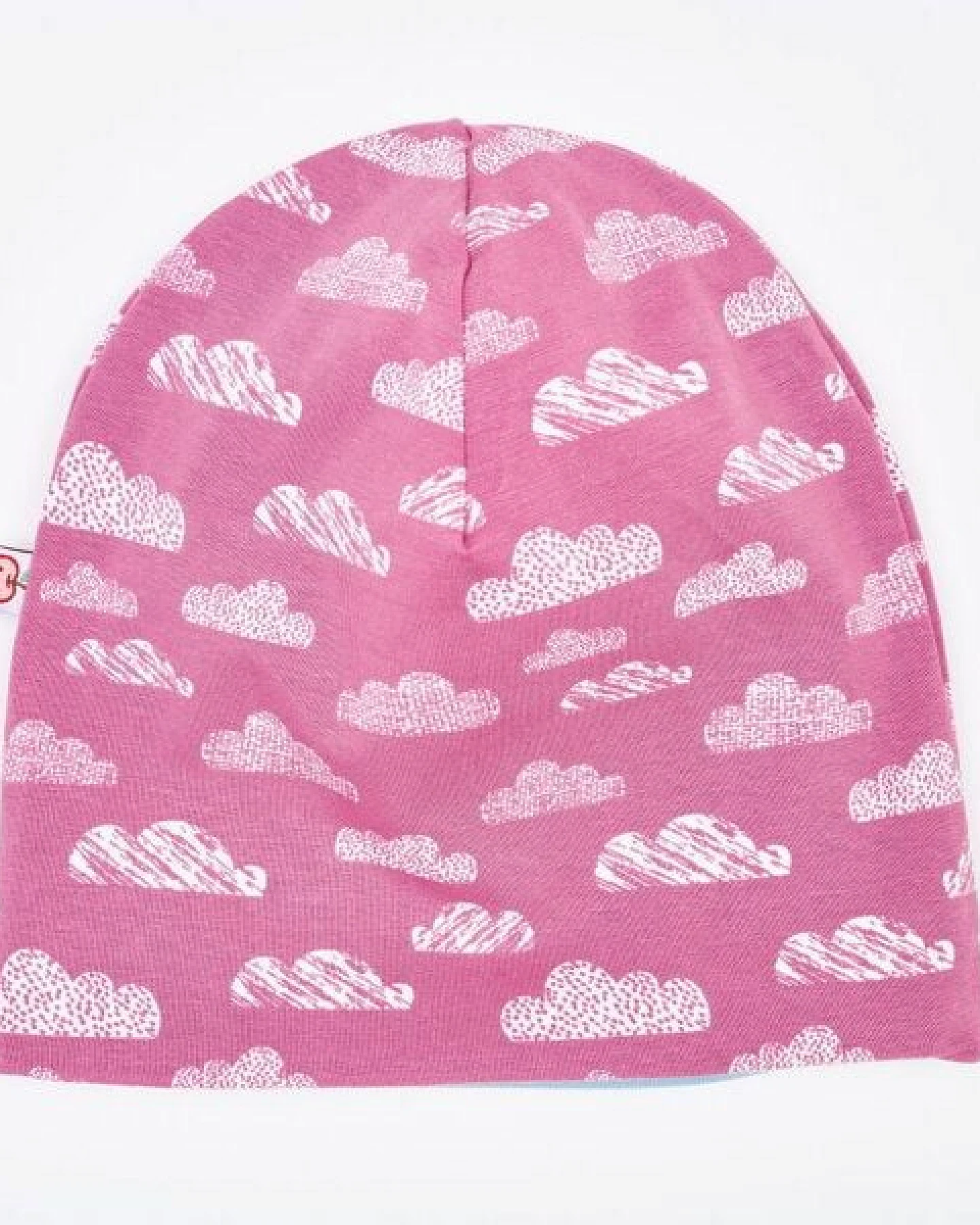 Cheeky Apple Beanie-Haube "Wolken Vintage Rose" aus Bio-Baumwolle – Ansicht 2