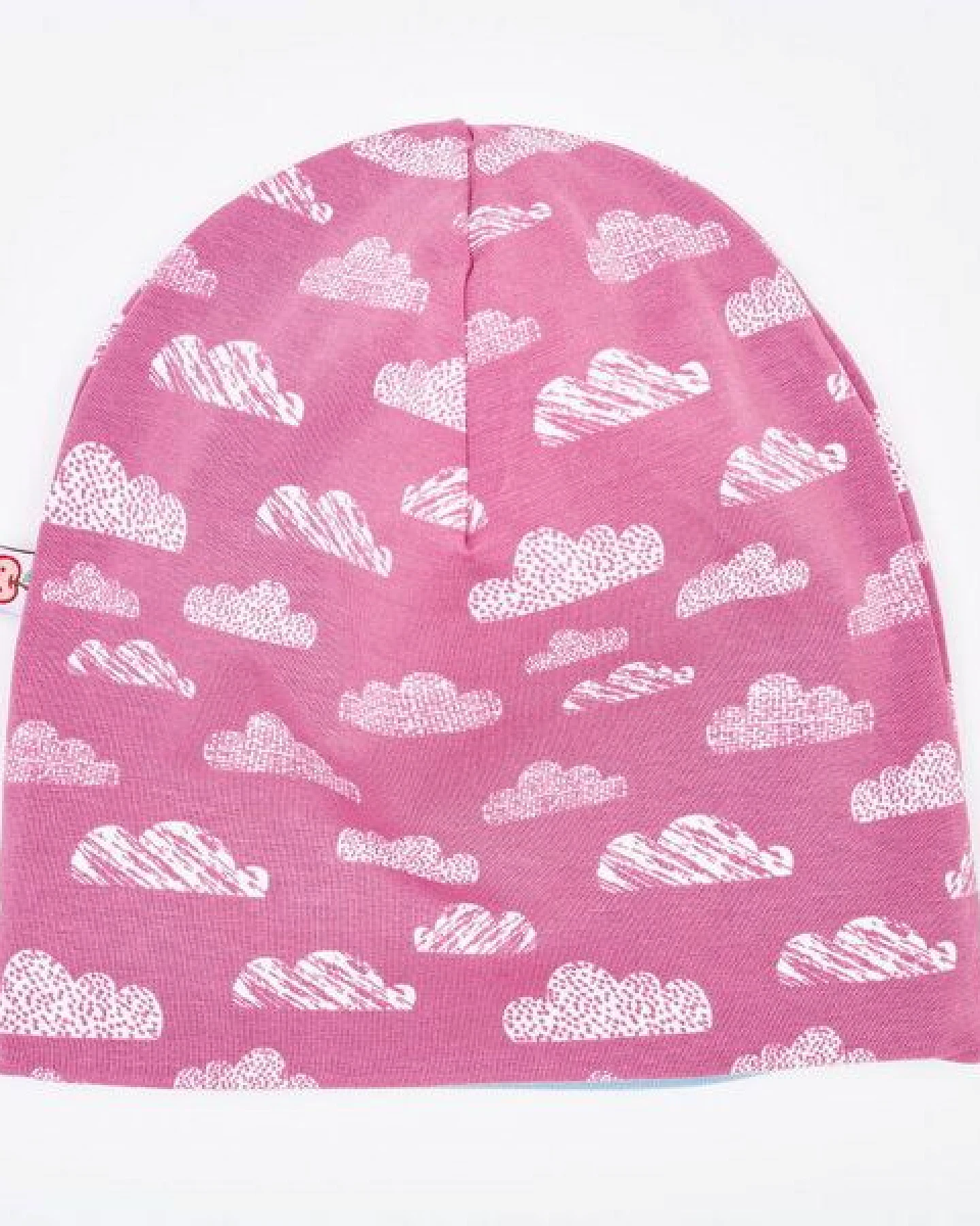 Cheeky Apple Beanie-Haube "Wolken Vintage Rose" aus Bio-Baumwolle – Ansicht 2