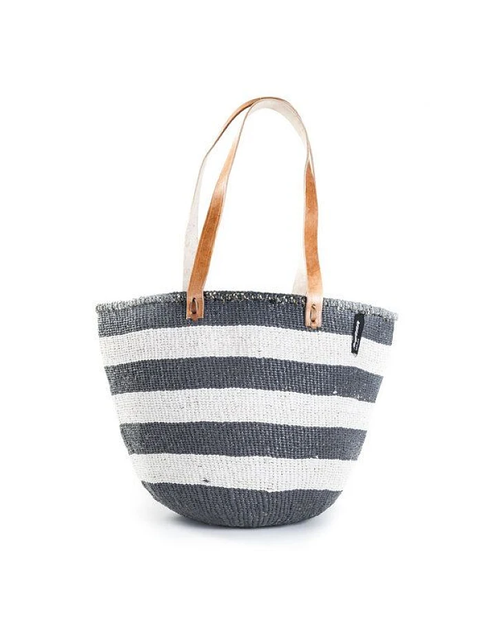 KIONDO Tasche - Stripes - Sisal Umhängetasche - Upcycling - Mifuko