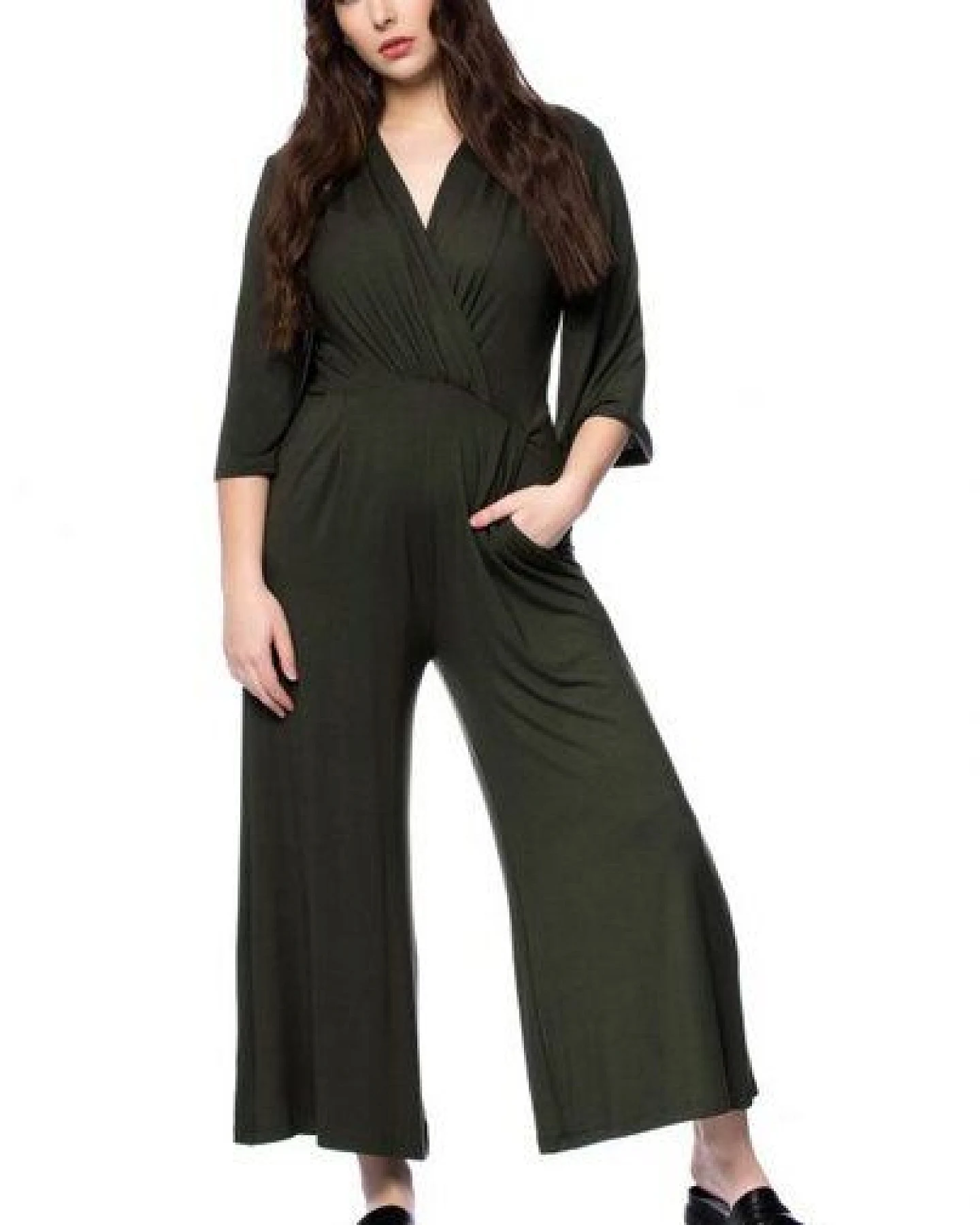 Ingoria MARIKA Jersey-Jumpsuit im Wickel-Look – Ansicht 2