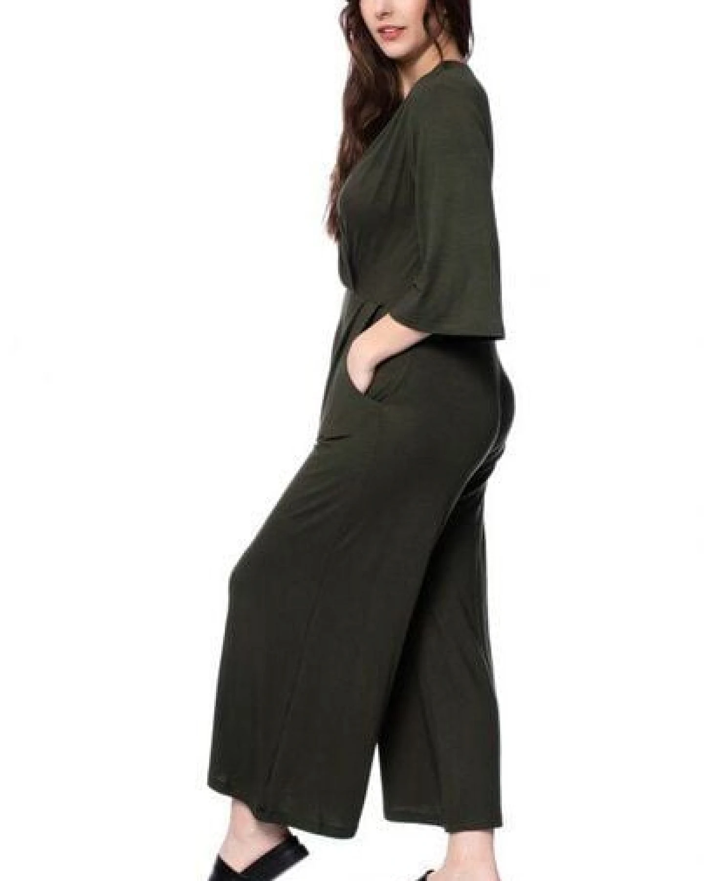 Ingoria MARIKA Jersey-Jumpsuit im Wickel-Look – Ansicht 4