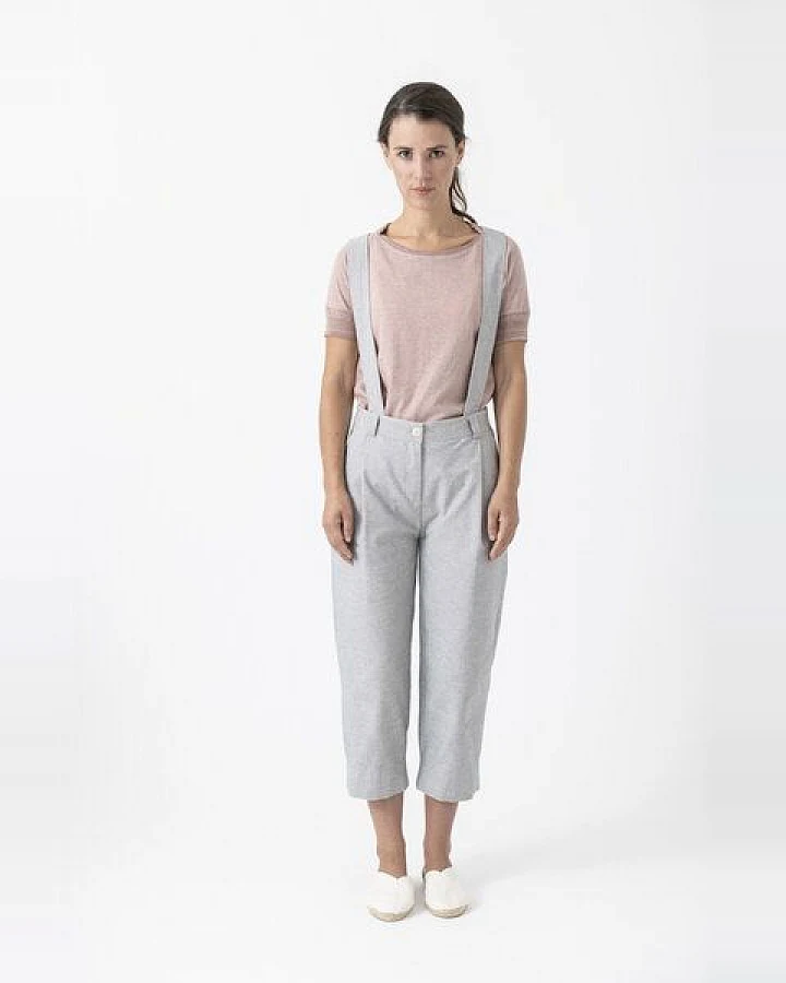 Grenzgang Culottes MERILYN mit Hosenträger aus formbeständiger Biobaumwolle